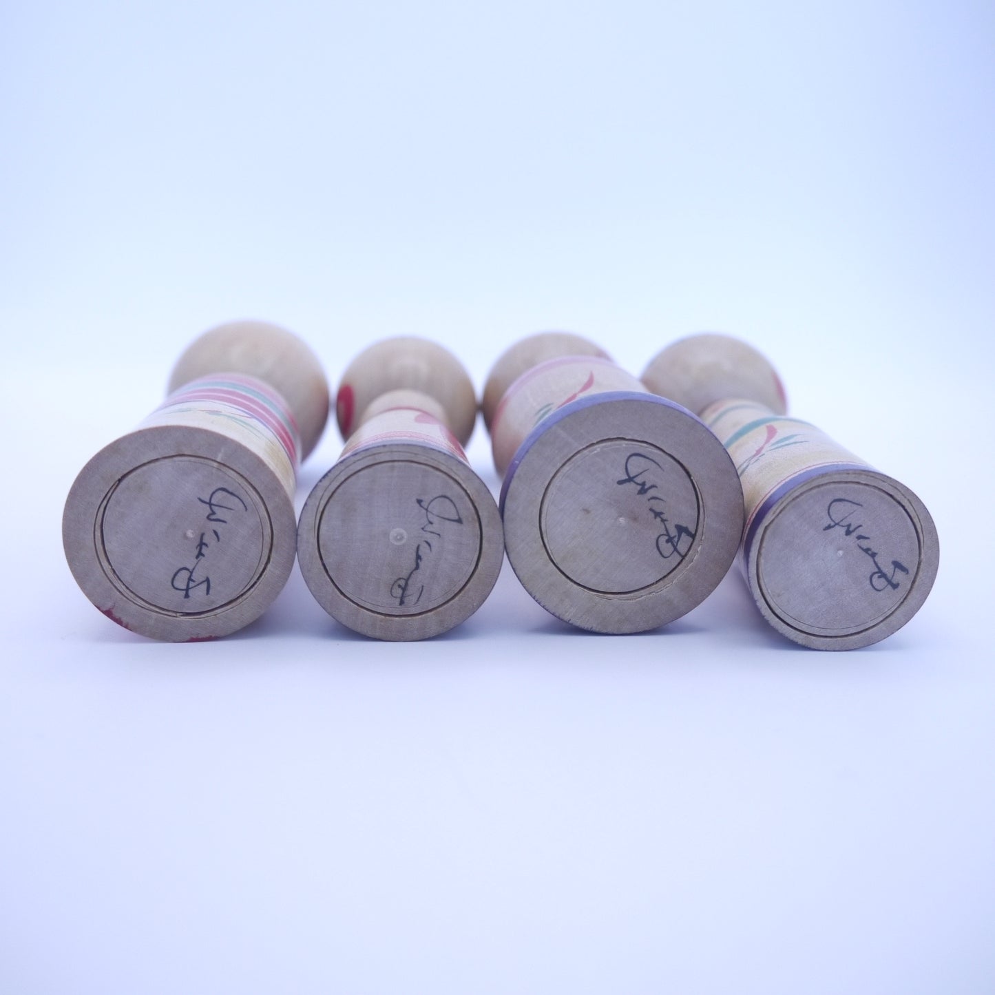 12cm Kokeshi doll by Yukiko Inoue Set of 4