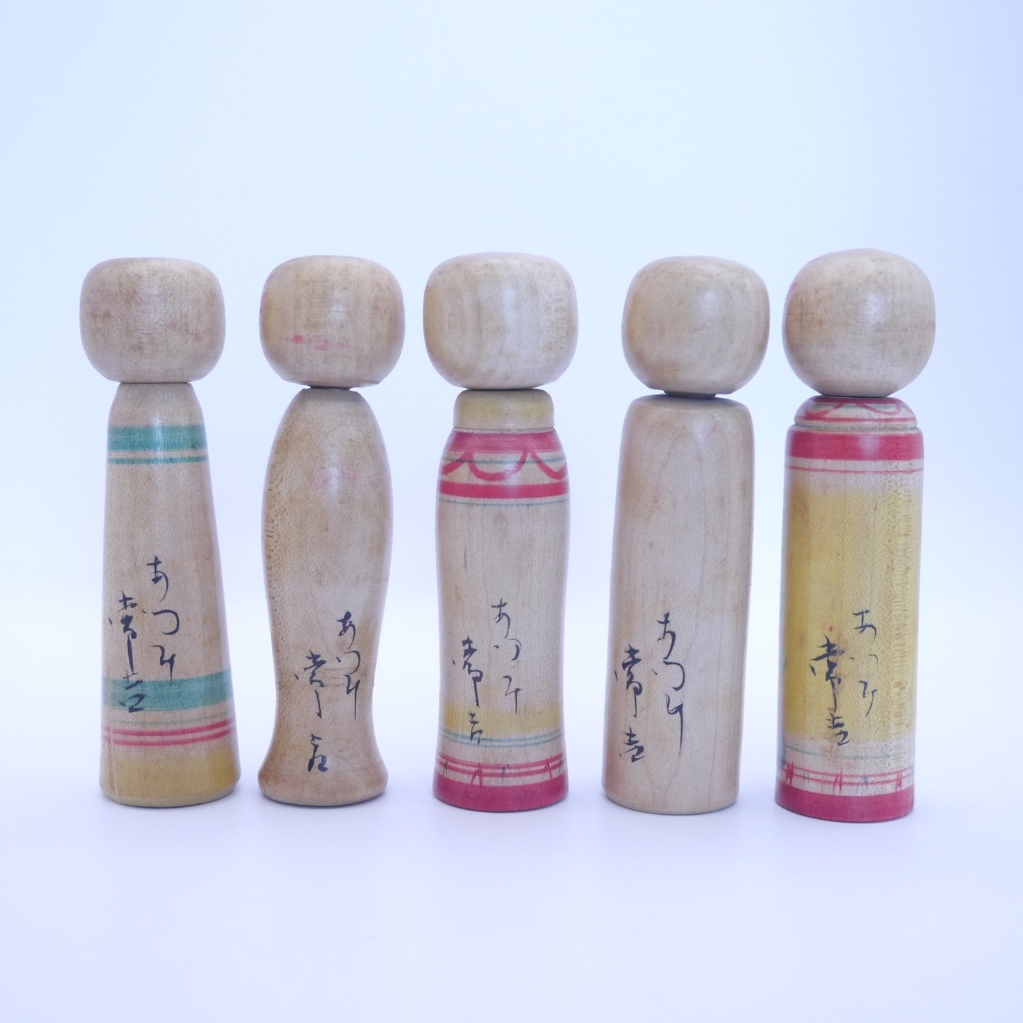 9cm Kokeshi doll by Tsunekichi Abe Set of 5