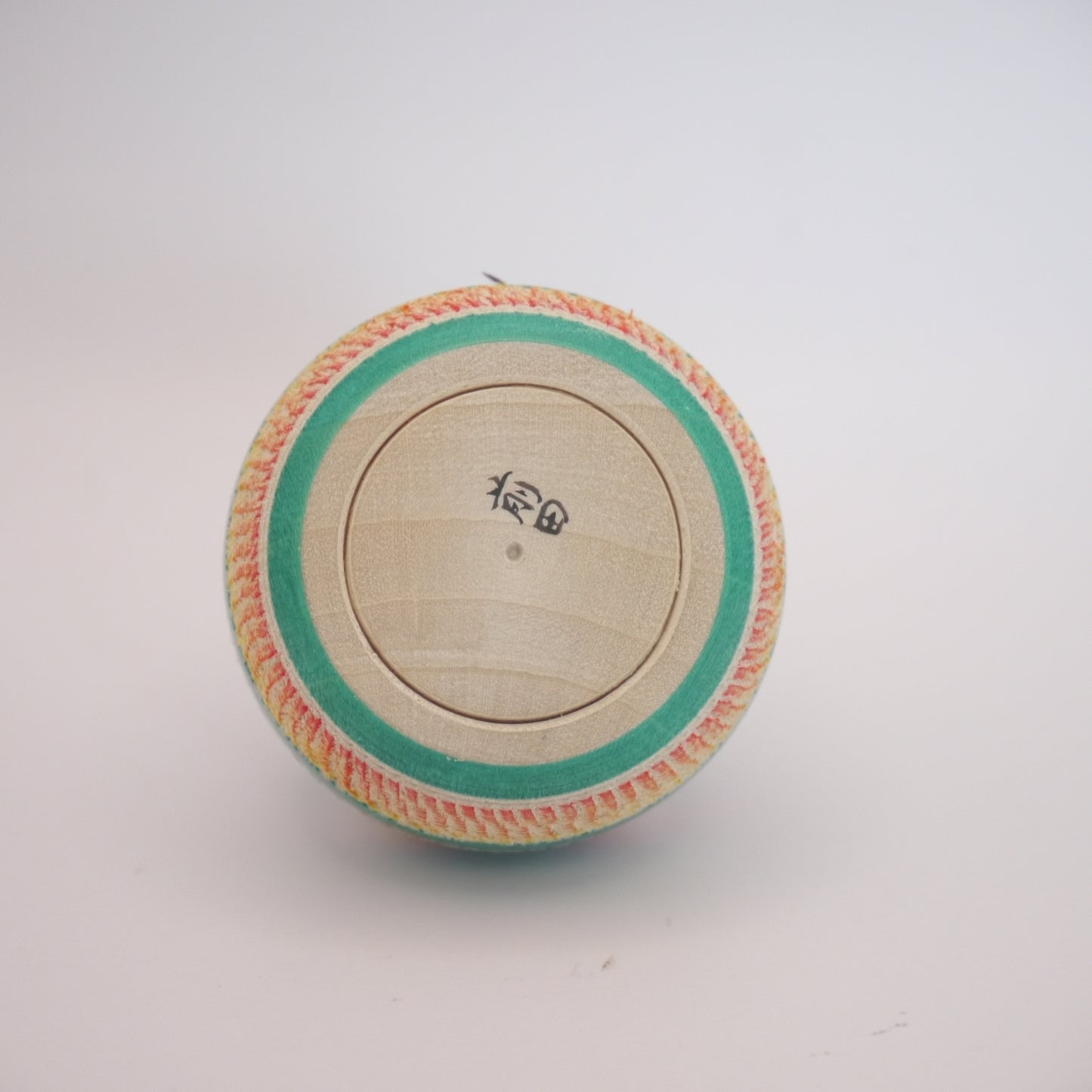 Kawaii Kokeshi Doll by Ryoji Maeda Party Hat Ejiko Green