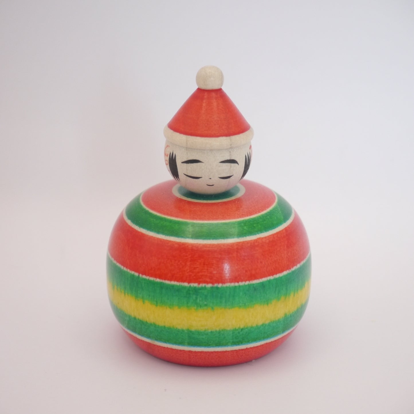 6cm Kokeshi Doll by Ryoji Maeda Xmas Santa Ejikoのコピー