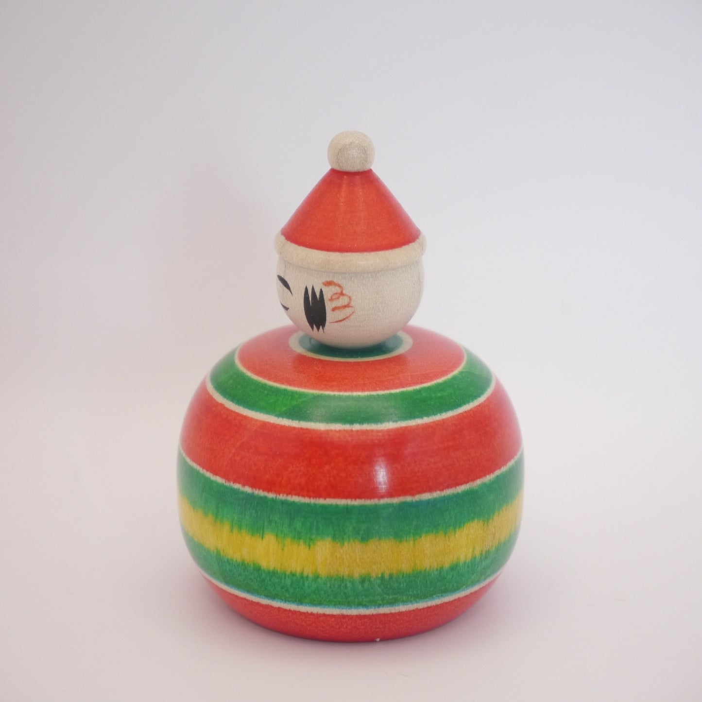 6cm Kokeshi Doll by Ryoji Maeda Xmas Santa Ejikoのコピー
