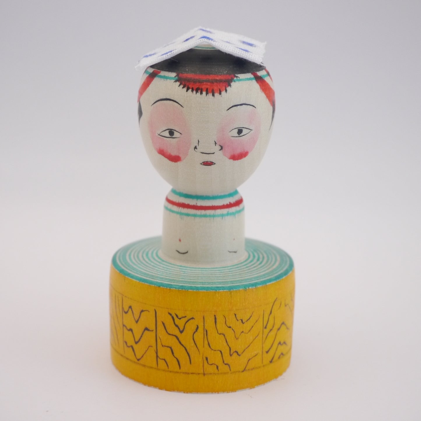 8cm Dento Kokeshi doll by Satoshi Noya Onsen Takobozu