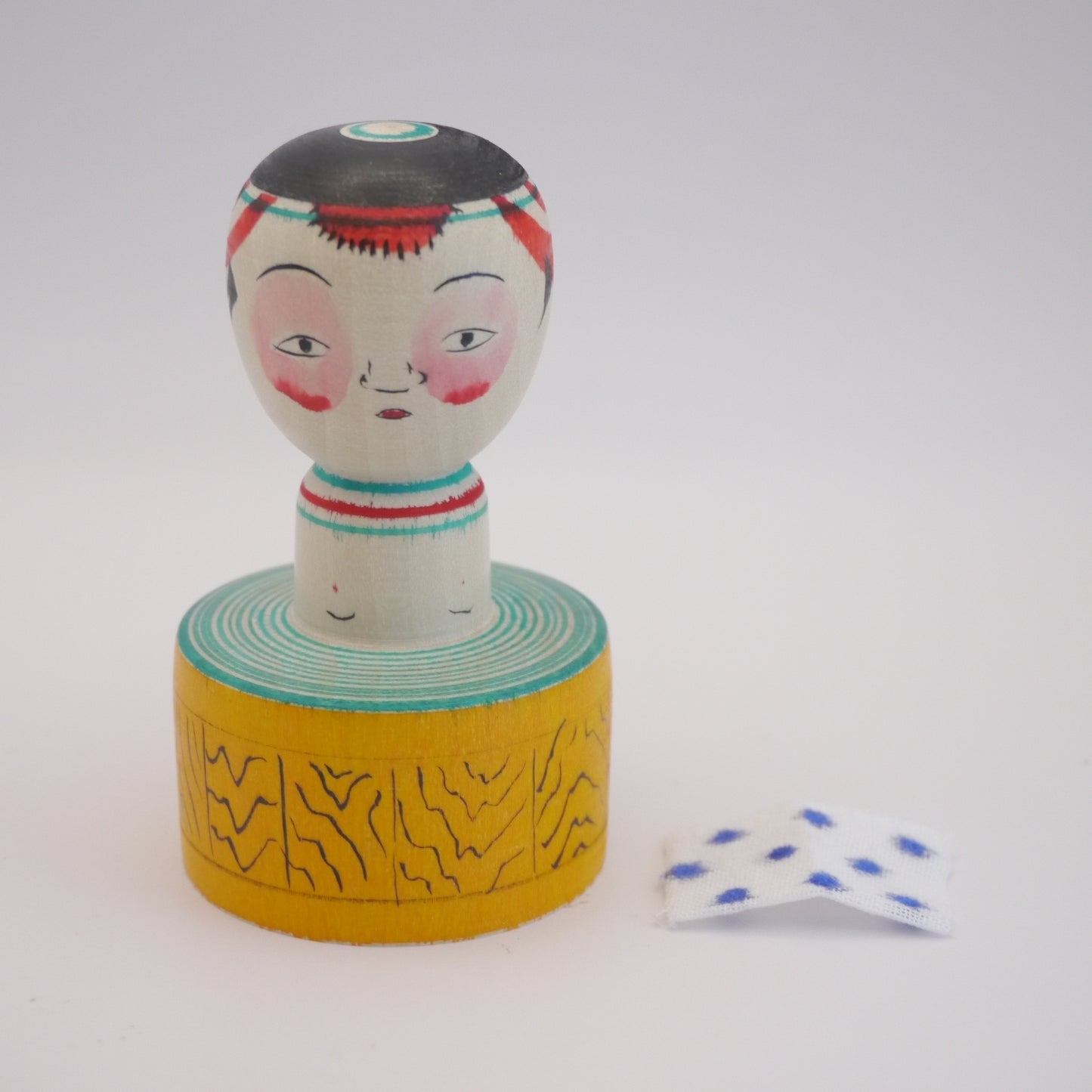 8cm Dento Kokeshi doll by Satoshi Noya Onsen Takobozu