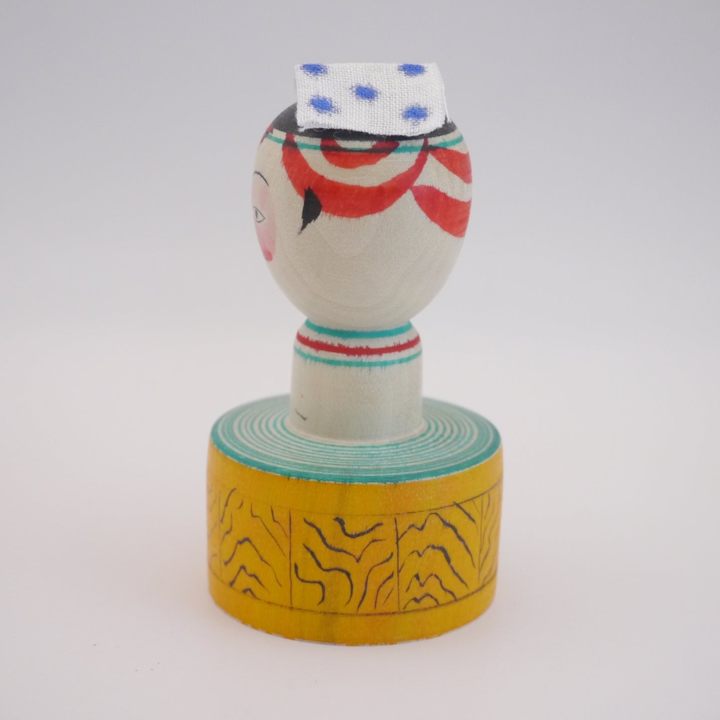 8cm Dento Kokeshi doll by Satoshi Noya Onsen Takobozu