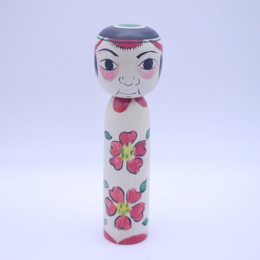 12cm Kokeshi doll by Morio Isokawa Takobozu