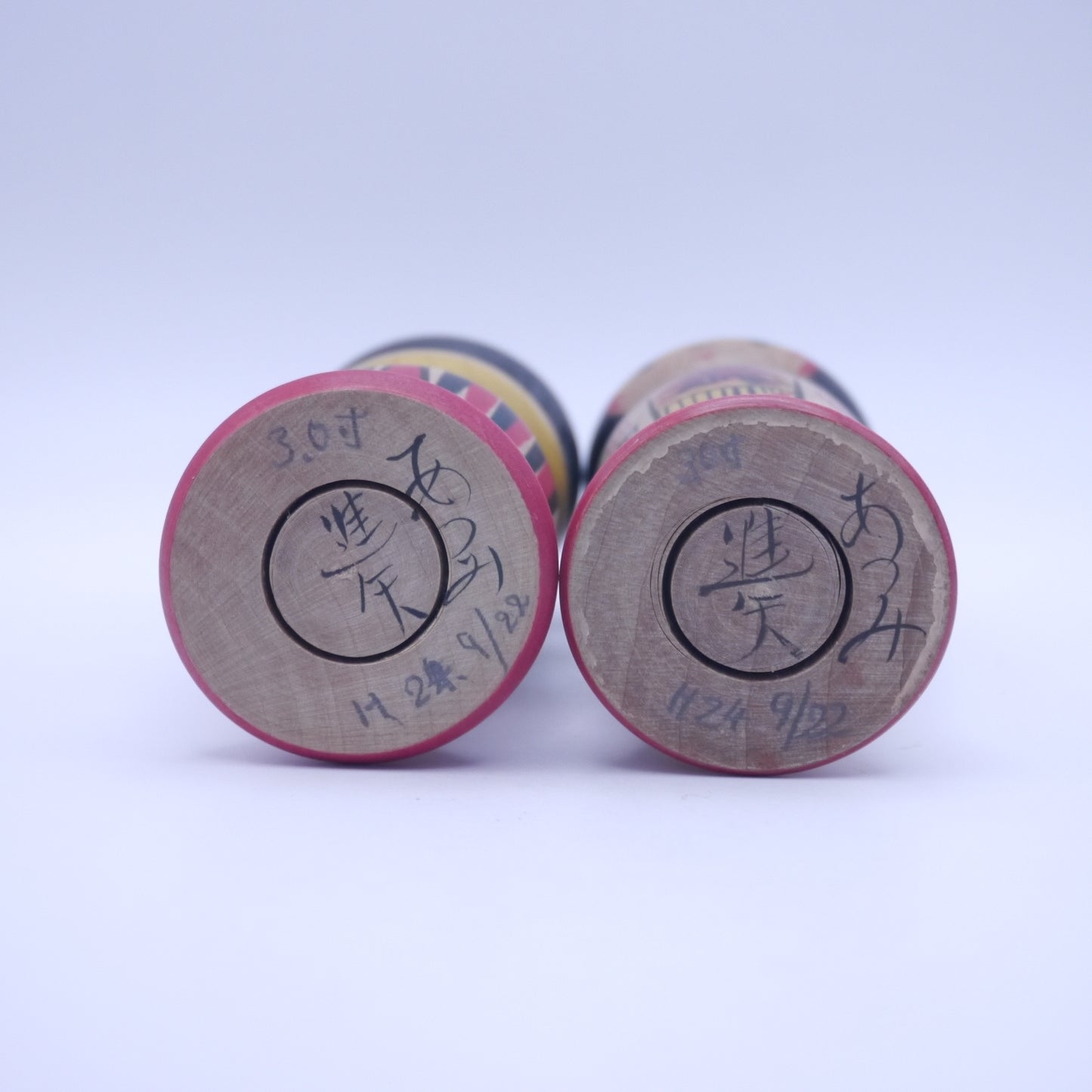 9cm Kokeshi doll by Shinya Abe Set of 2