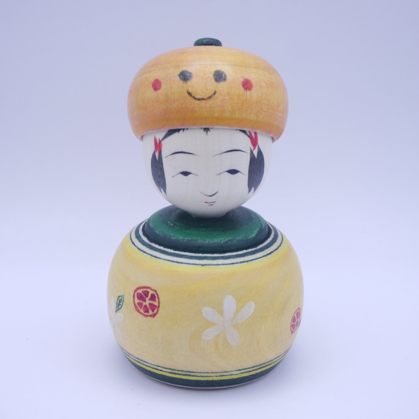 10cm Kokeshi doll by Hideaki Onuma Mikan-chan