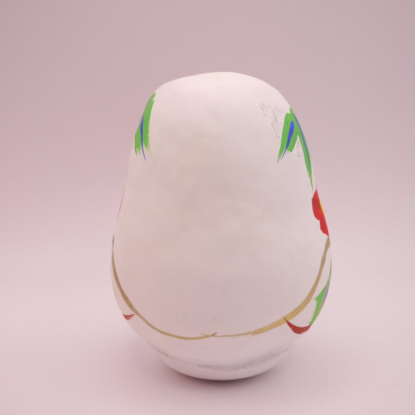 10cm Daruma doll Koushu-Oyako-Daruma Made in Koufu,Yamanashi White