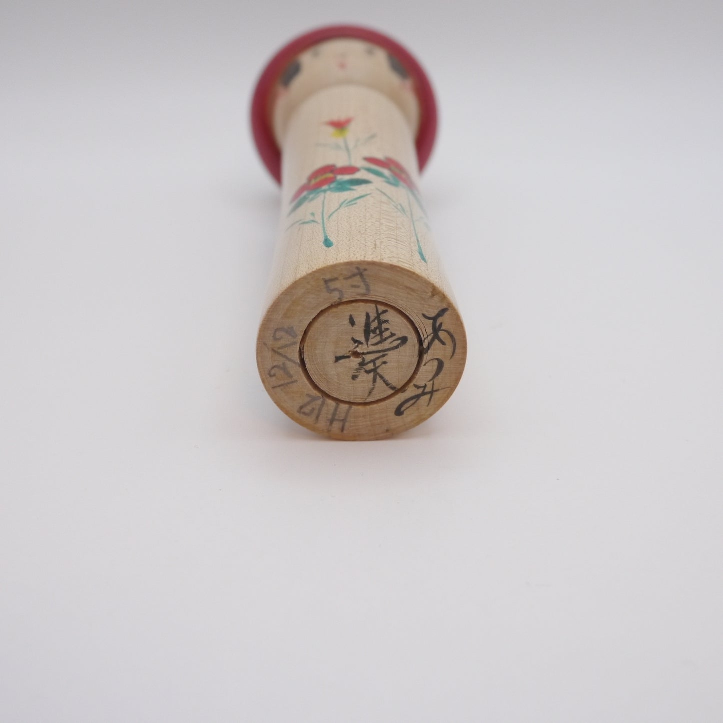 16cm Kokeshi doll by Shinya Abe Yellow Hat