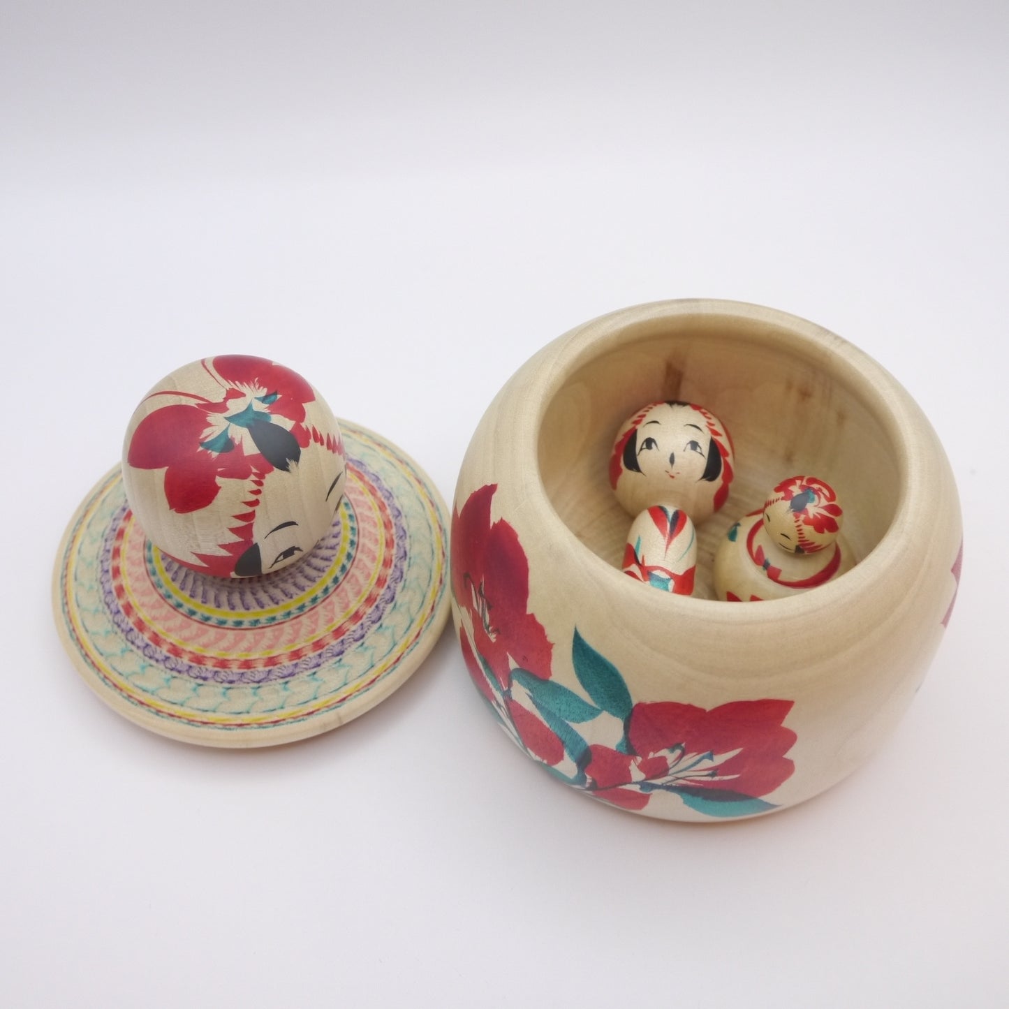Kokeshi doll by Yasuhiro Sato Ejiko Set