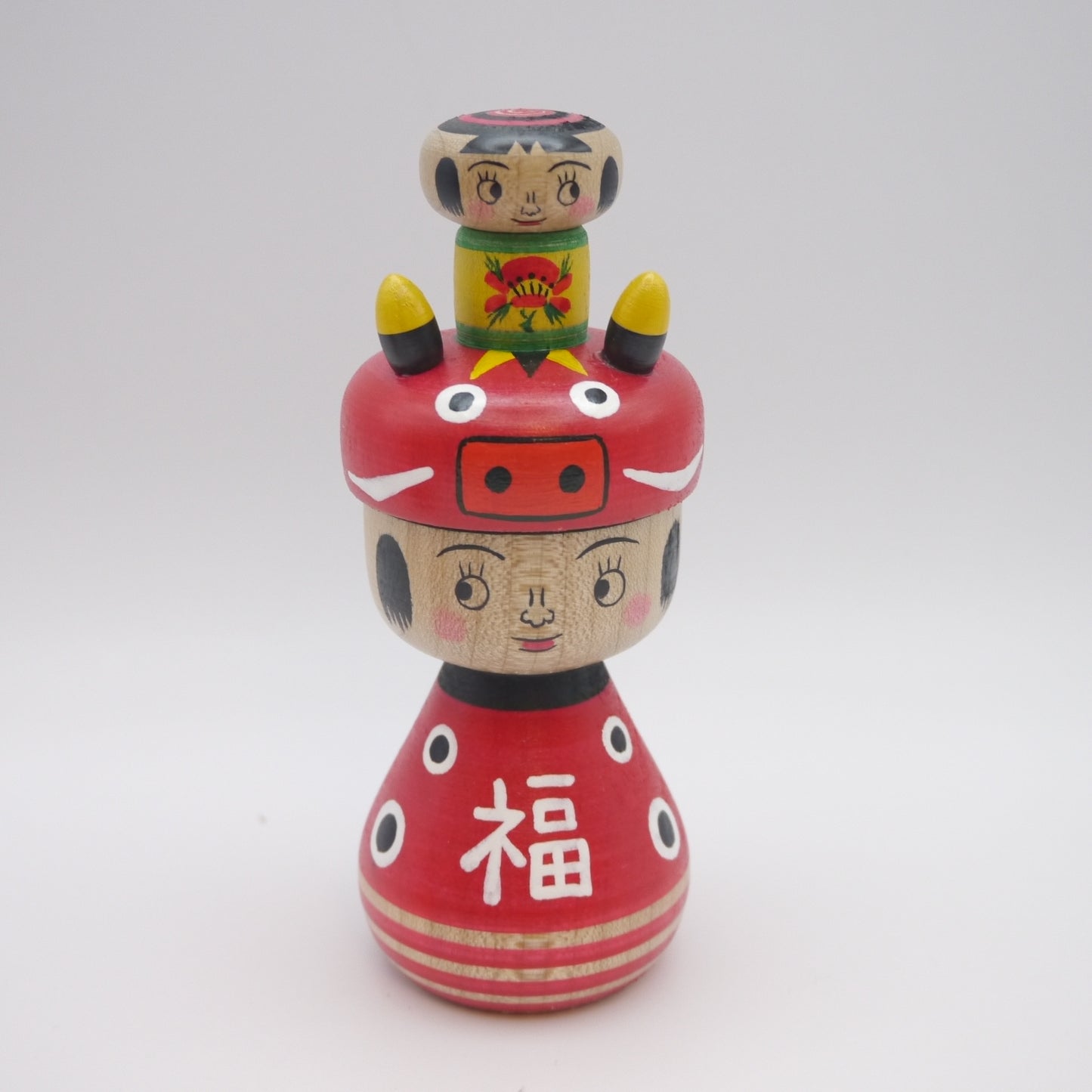Kokeshi doll by Mitsuharu Fujita COOKIES Akabeko