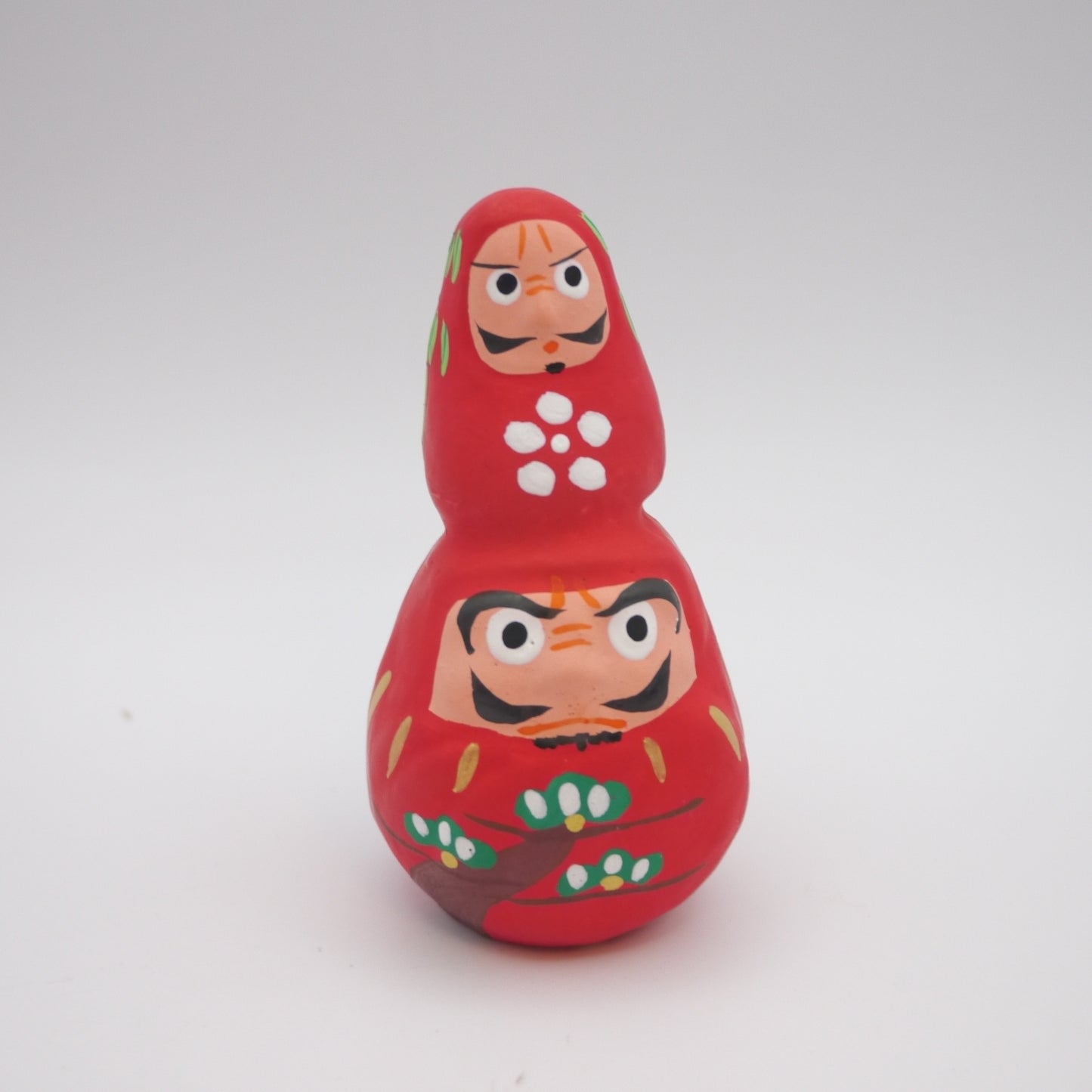 Japanese Folk Toy Clay Doll Tiny Daruma