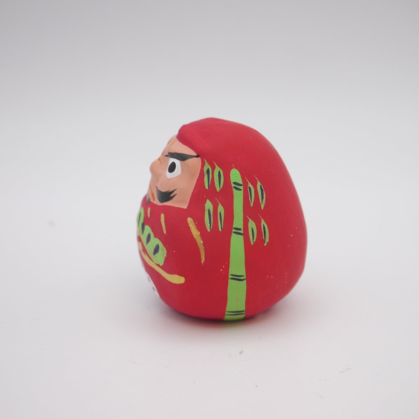 Japanese Folk Toy Clay Doll Tiny Daruma