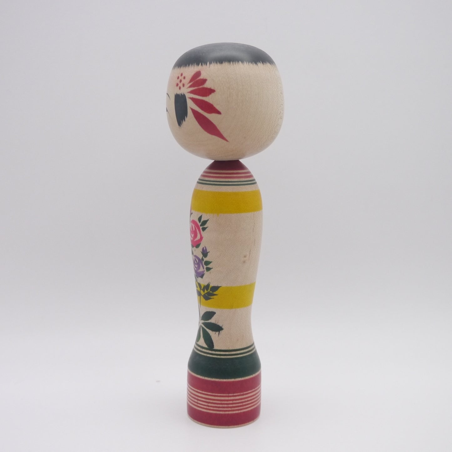 Kokeshi doll by Yasuko Shiratori Rose Flower