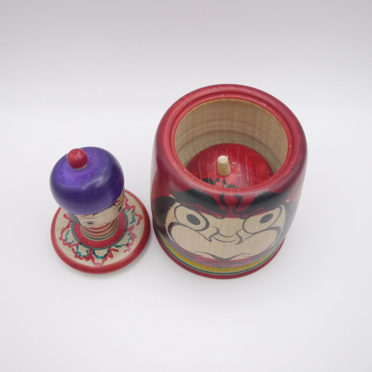 Kokeshi doll by Shinya Abe Daruma Ejiko in Spinning Top