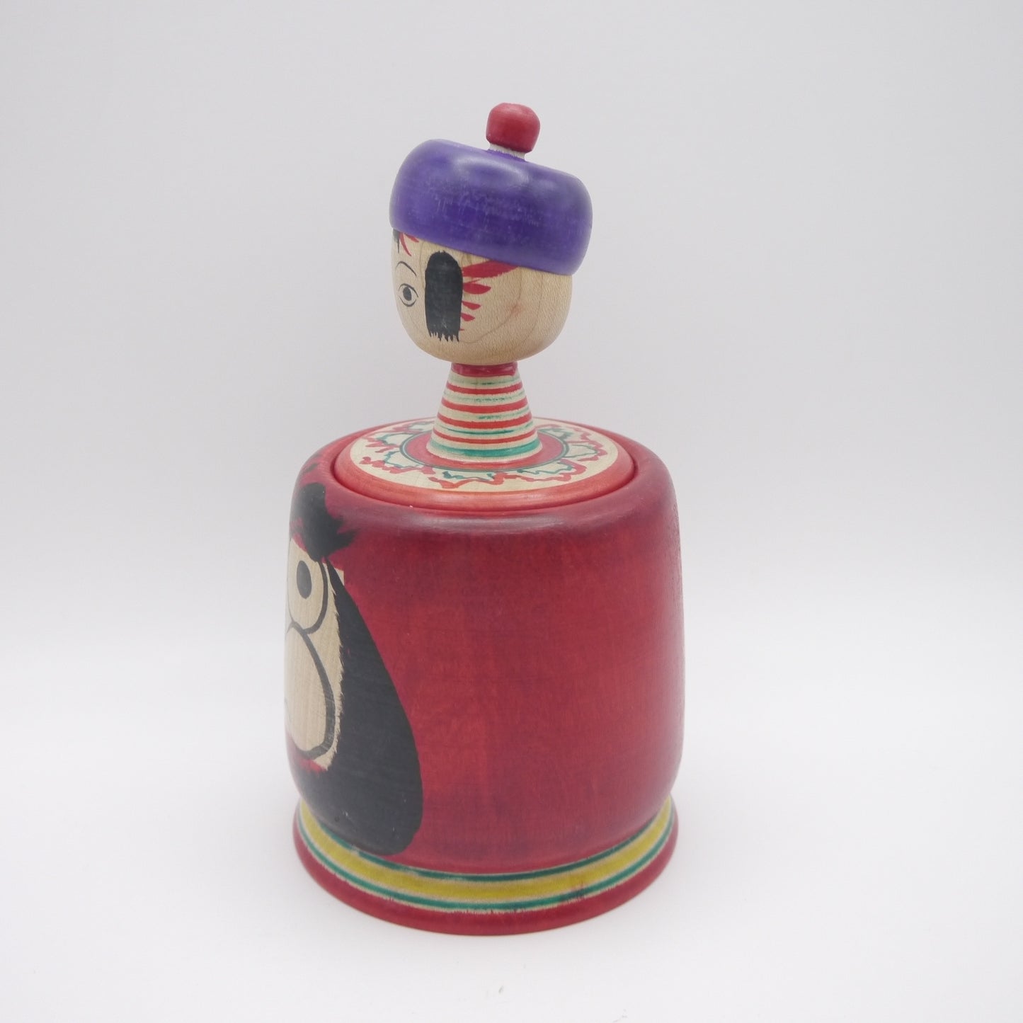 Kokeshi doll by Shinya Abe Daruma Ejiko in Spinning Top