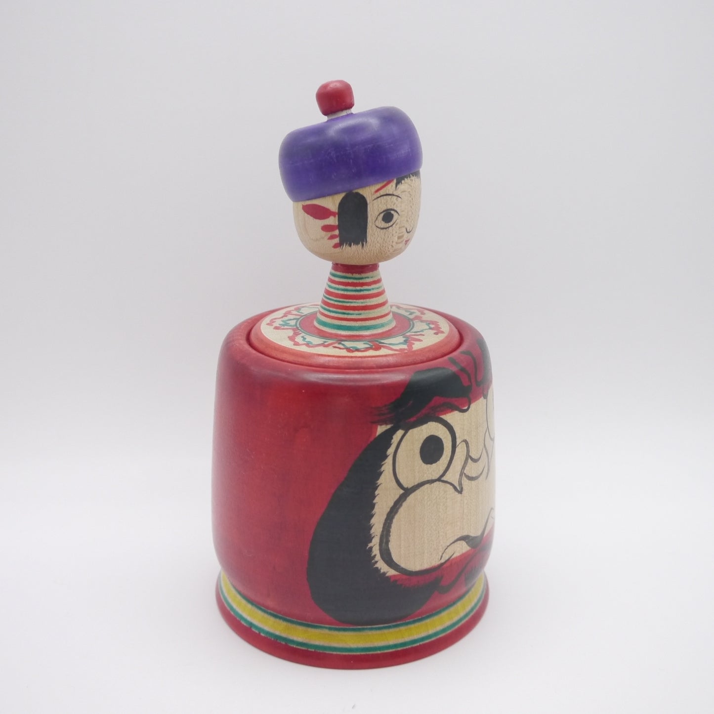 Kokeshi doll by Shinya Abe Daruma Ejiko in Spinning Top