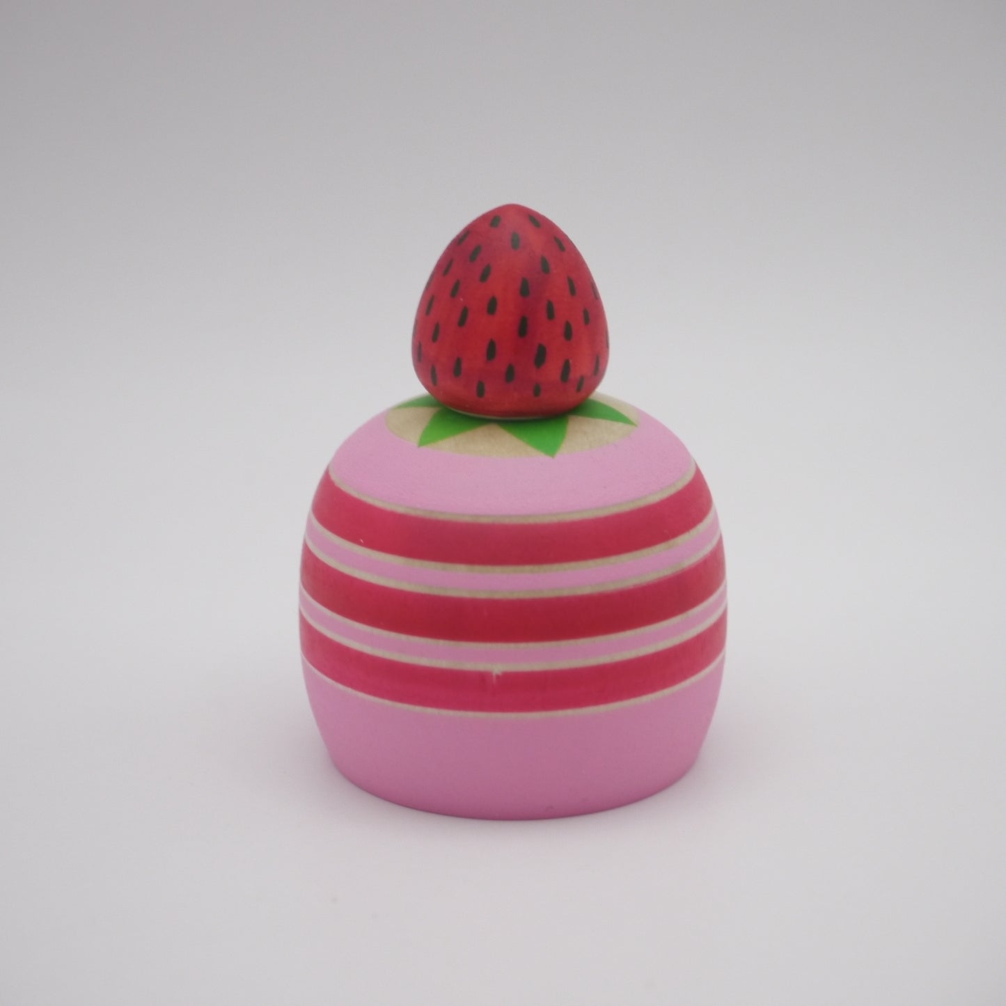 Kawaii Kokeshi doll by Akira Suzuki Strawberry Cake