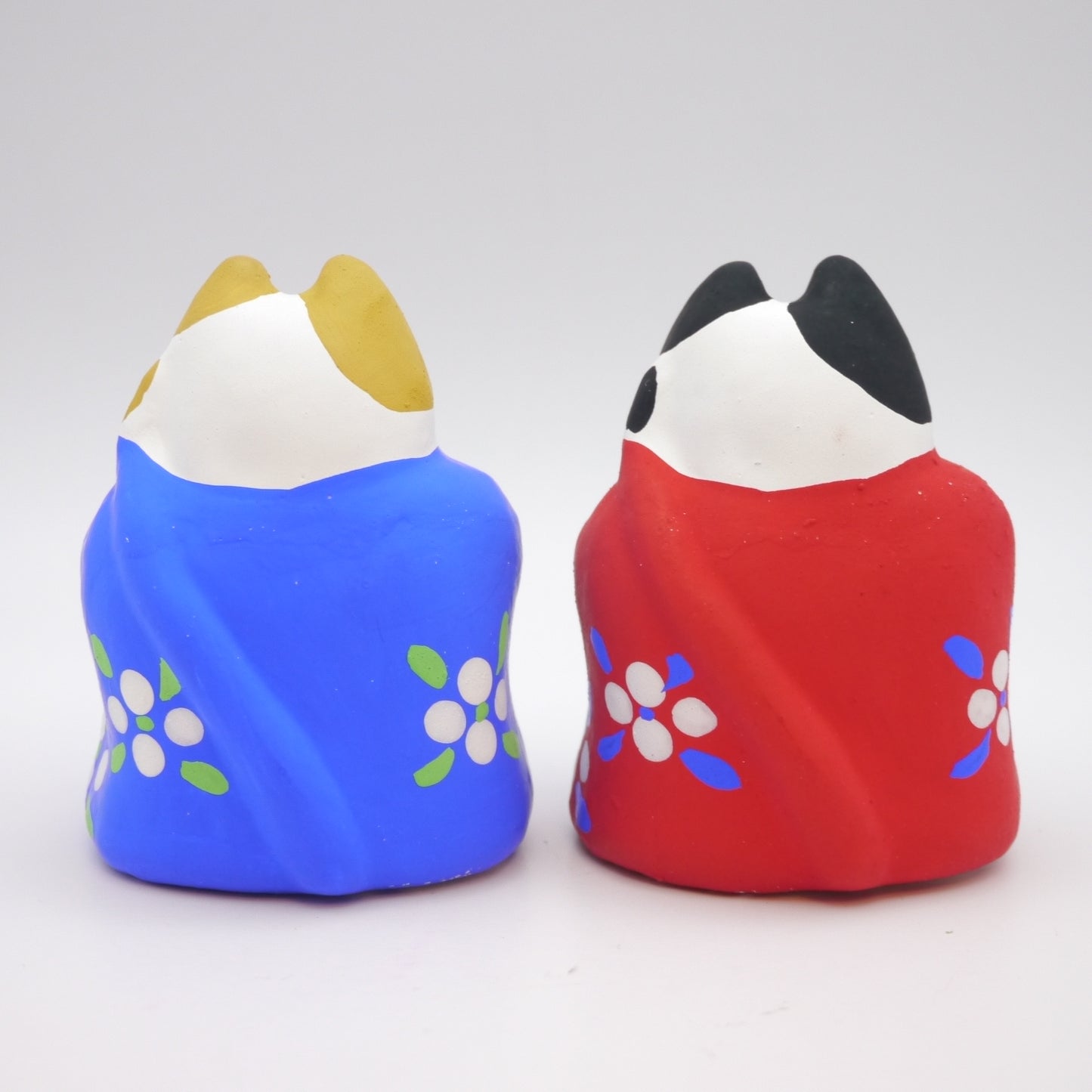 Japanese Clay Doll "Koransho”=Welcome Cat Nakayugawa-Ningyo