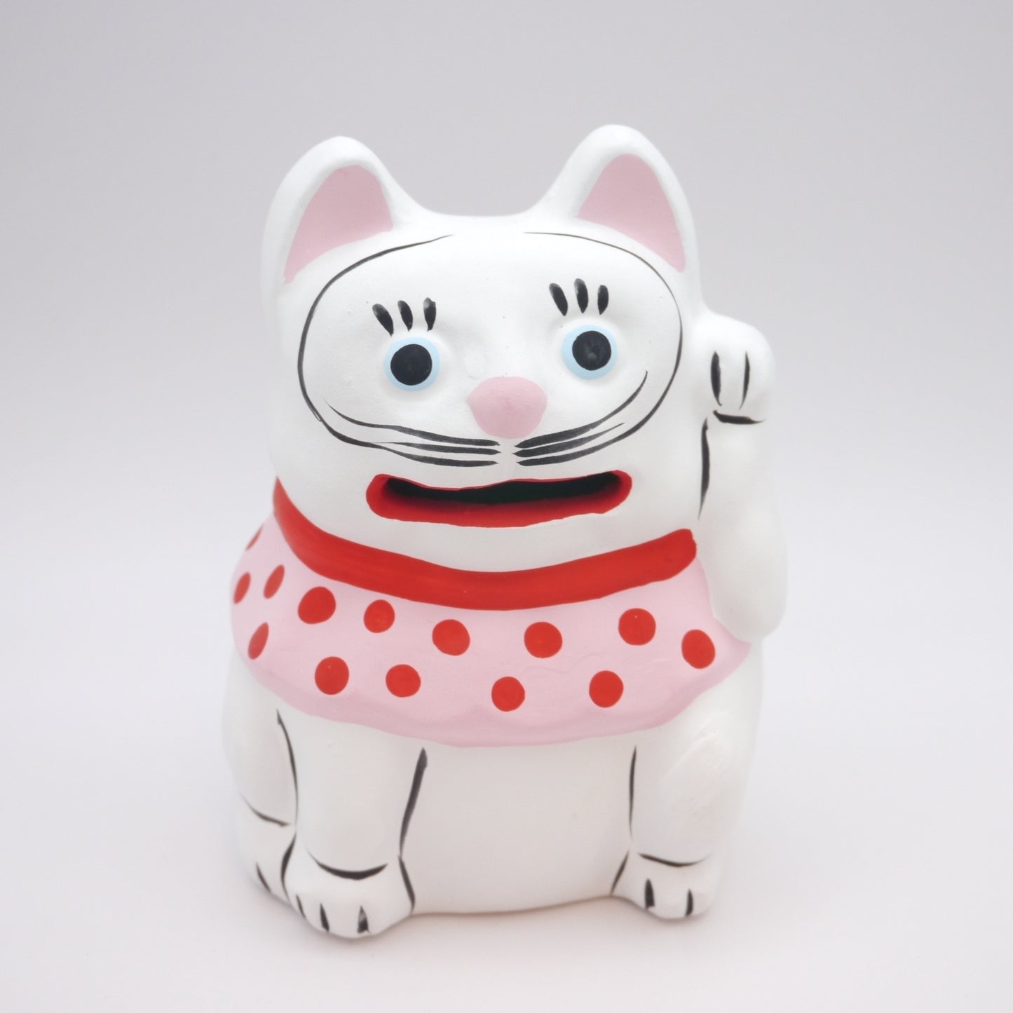 Folk Toy Clay doll Manekineko Lucky Cat Yumino-ningyo