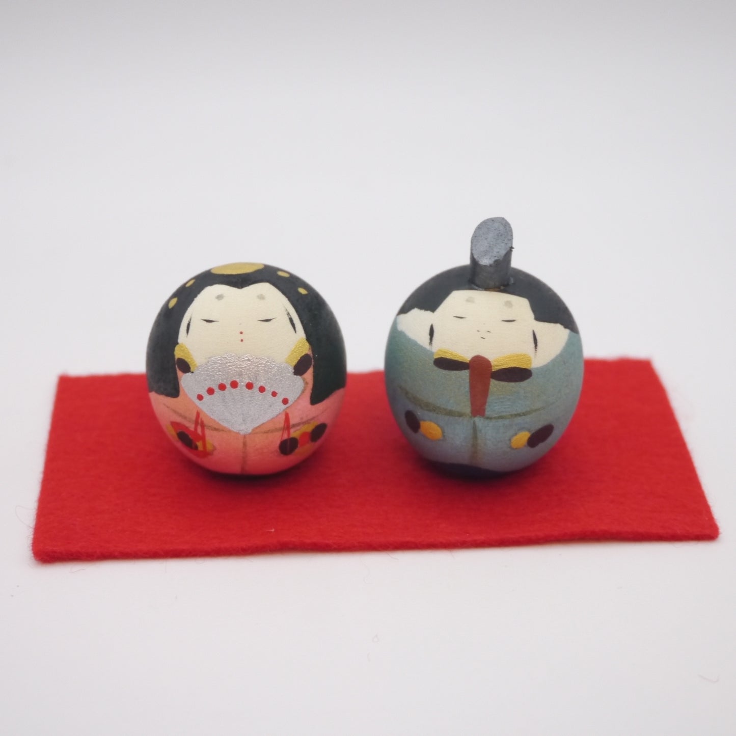Kokeshi dolls by Shinkichi Matsutani Set of 2 Hina