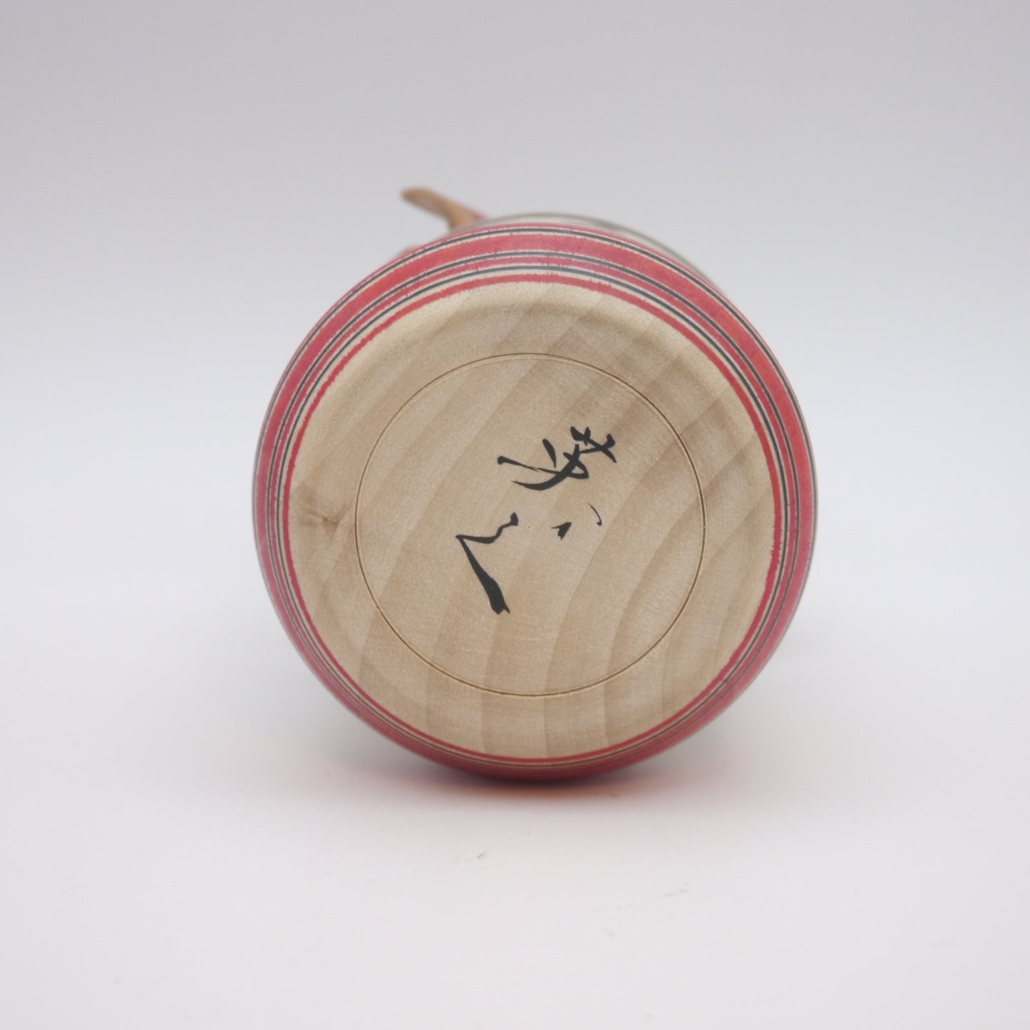 Kokeshi doll by Hideyuki Sato Kabuto Red