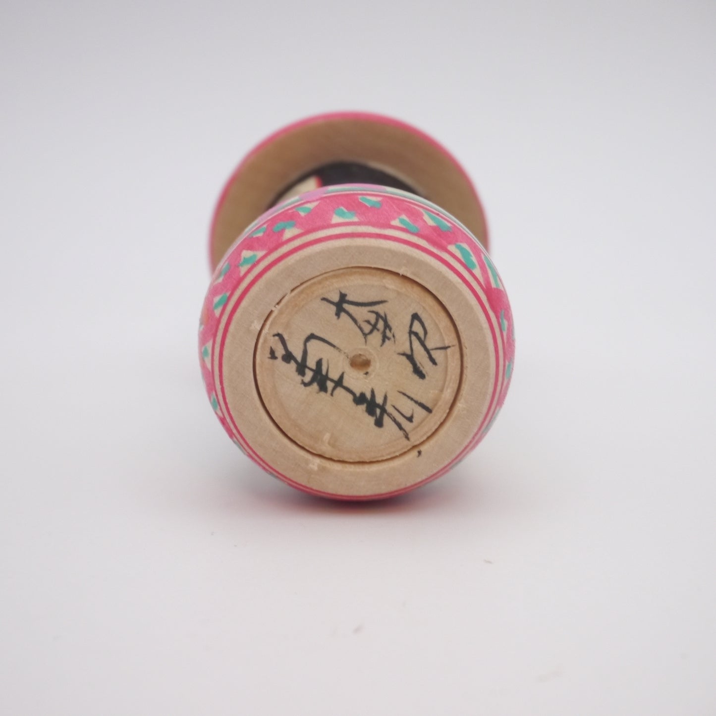 Kokeshi doll by Kikuhiro Shida Mushroom Pink
