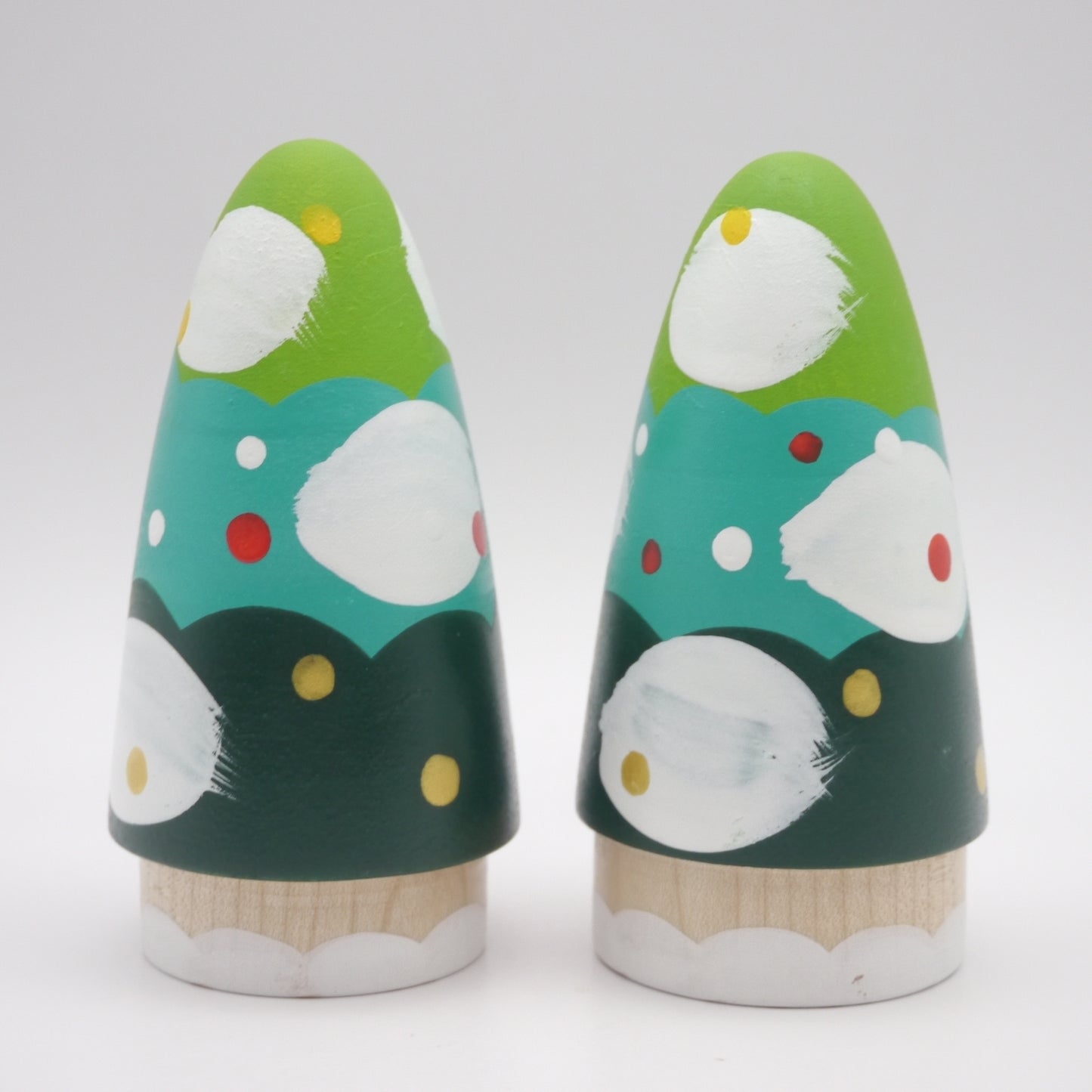 Kokeshi doll by Kaede Shida Santa Xmas