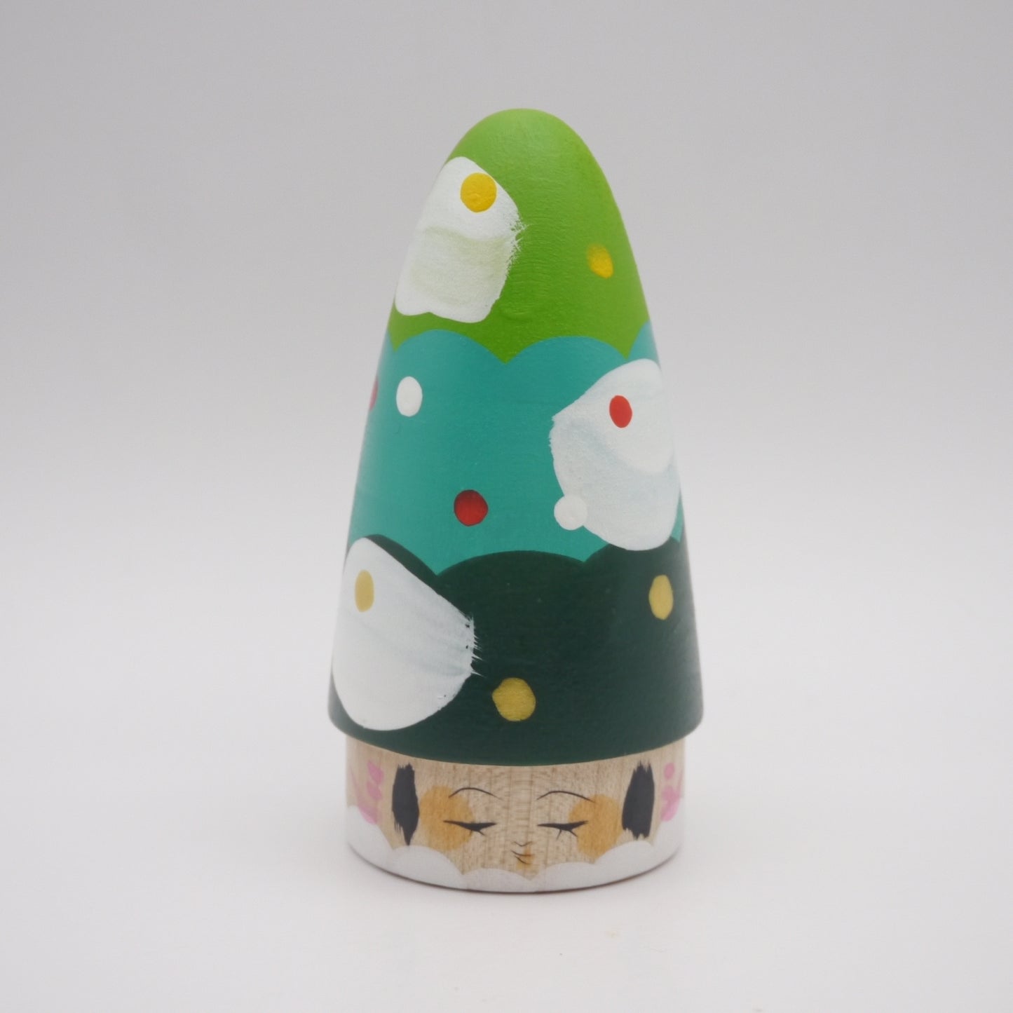 Kokeshi doll by Kaede Shida Santa Xmas