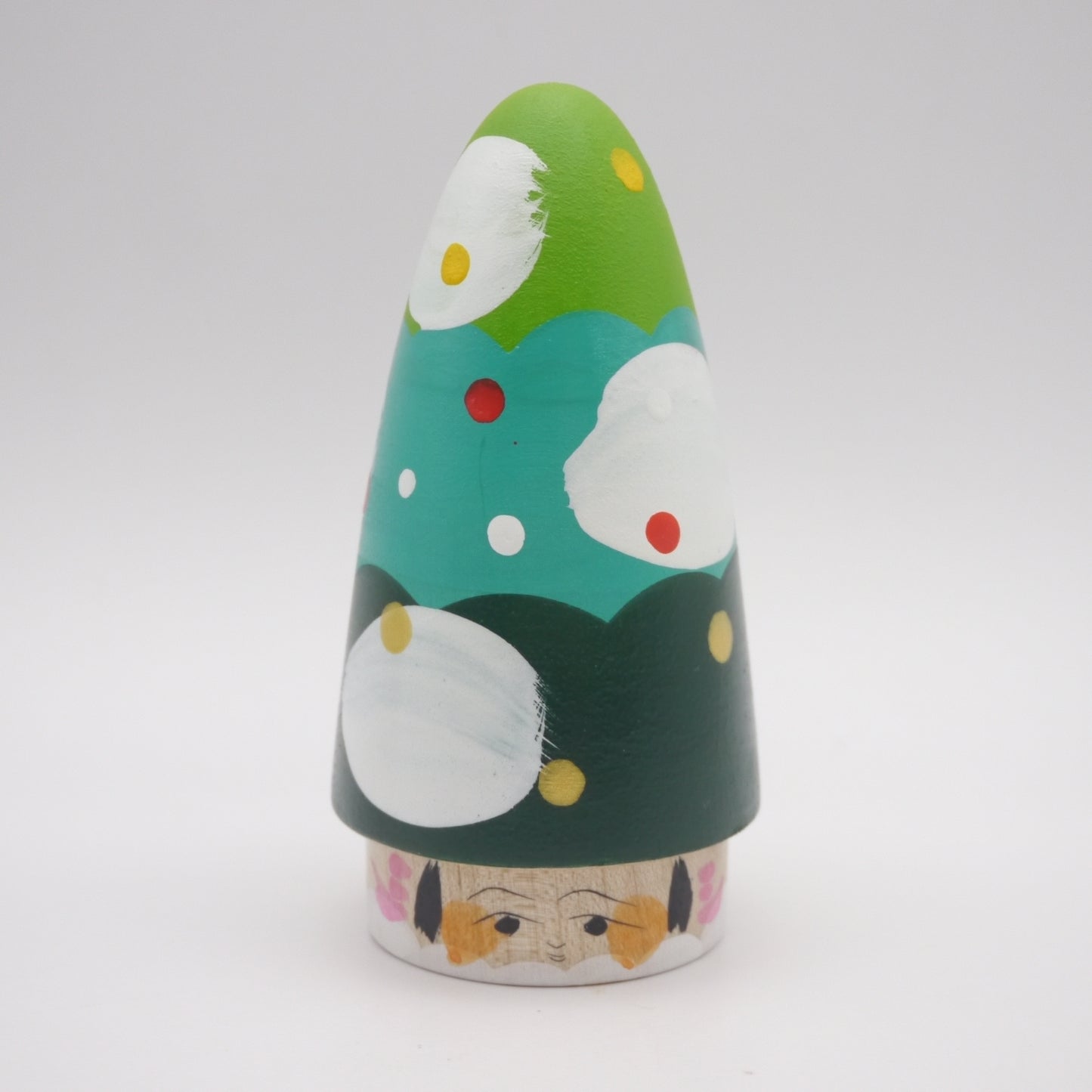 Kokeshi doll by Kaede Shida Santa Xmas