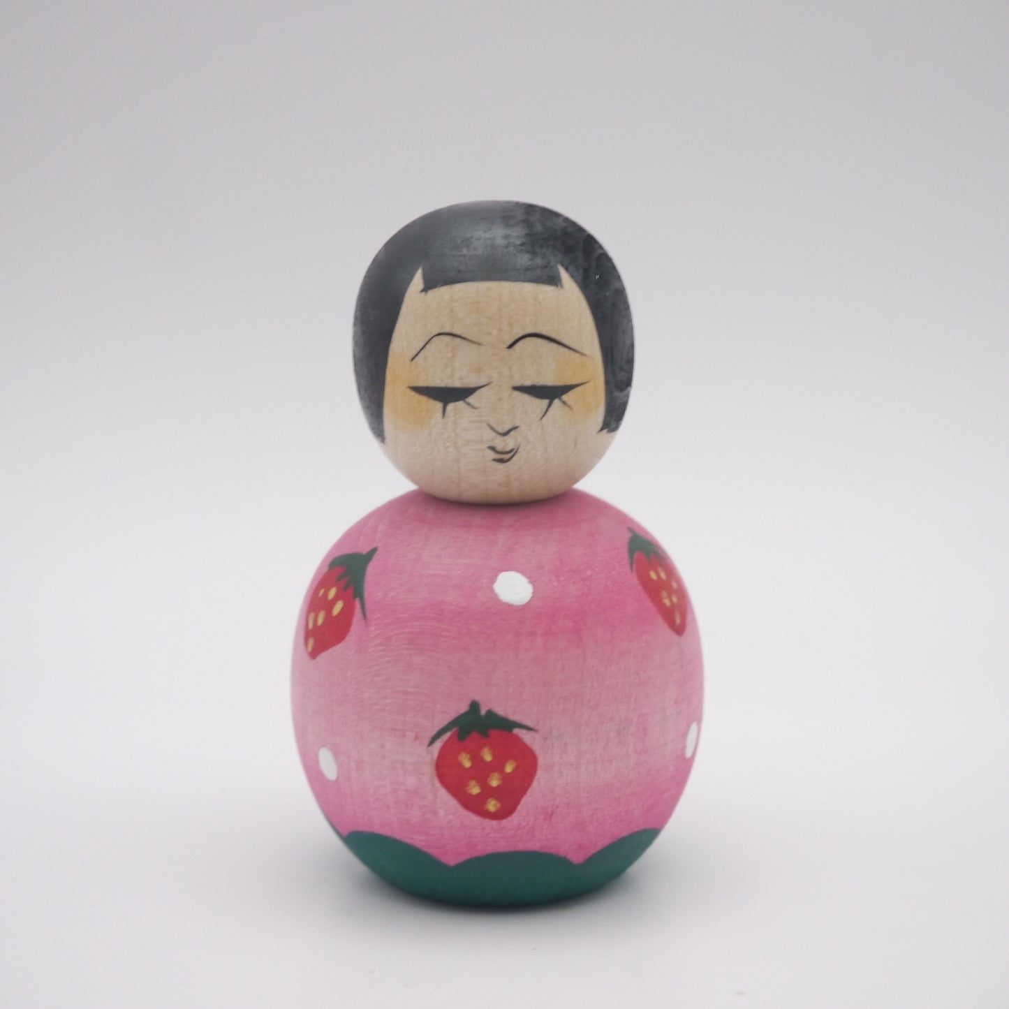 Kokeshi doll by Kaede Shida Strawberry