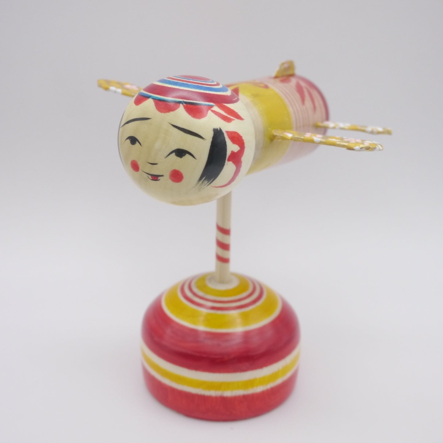 Kokeshi doll by Yoshinori Niiyama Airplane
