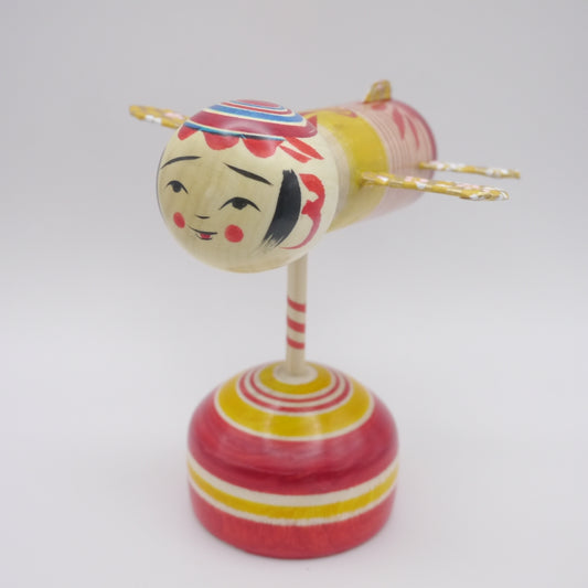 Kokeshi doll by Yoshinori Niiyama Airplane