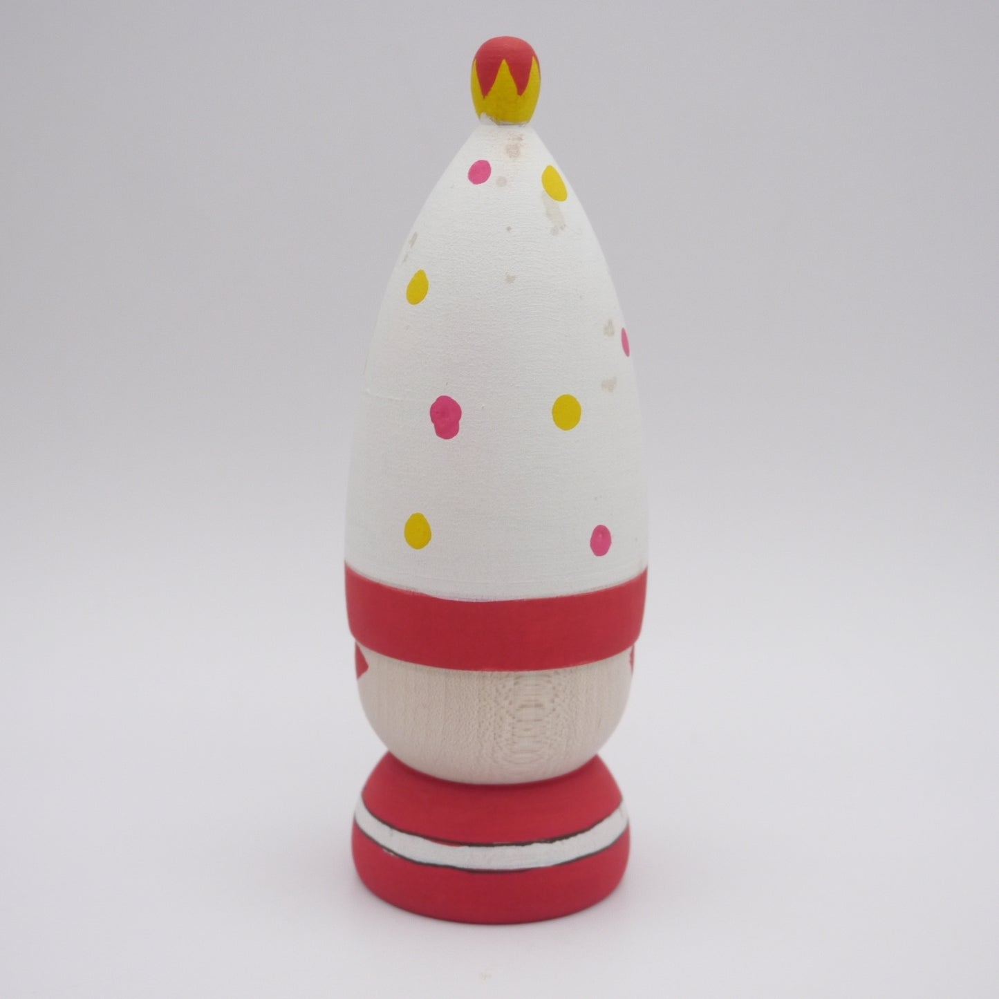 Kokeshi doll by Kikuhiro Shida Mushroom Santa Xmas