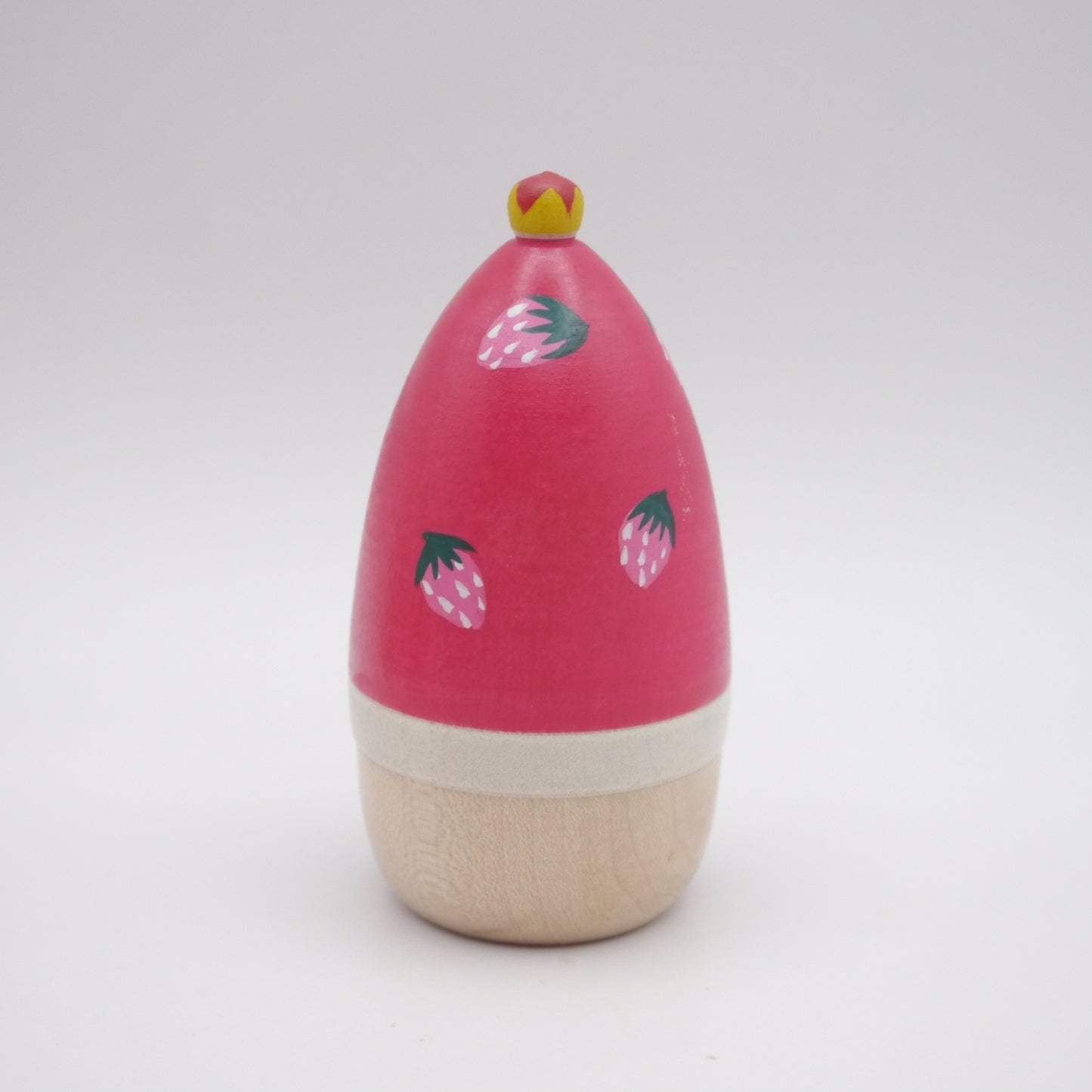 Kokeshi doll by Kikuhiro Shida Mushroom Santa Xmas