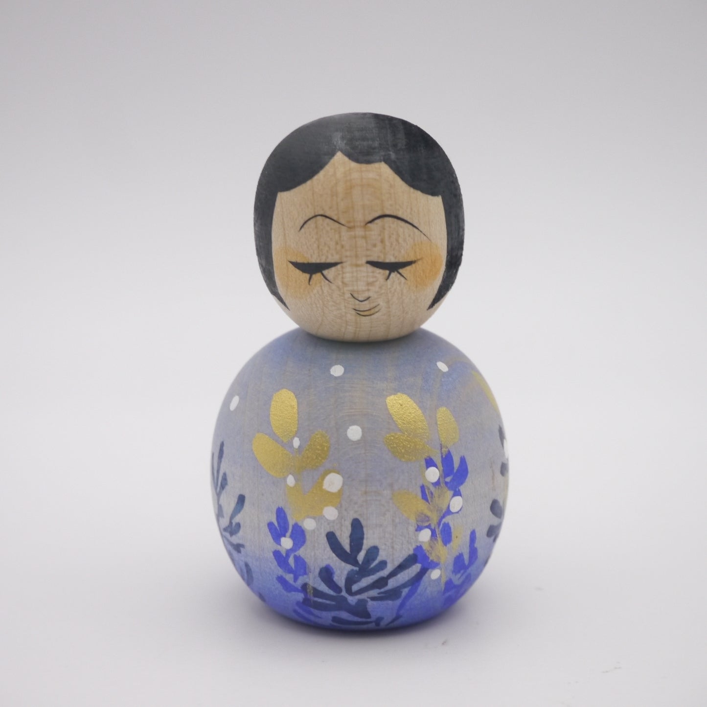 Kokeshi doll by Kaede Shida Snow Winter