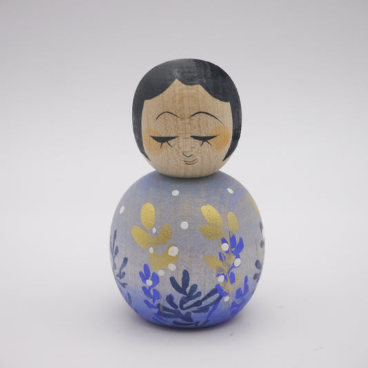 Kokeshi doll by Kaede Shida Snow Winter