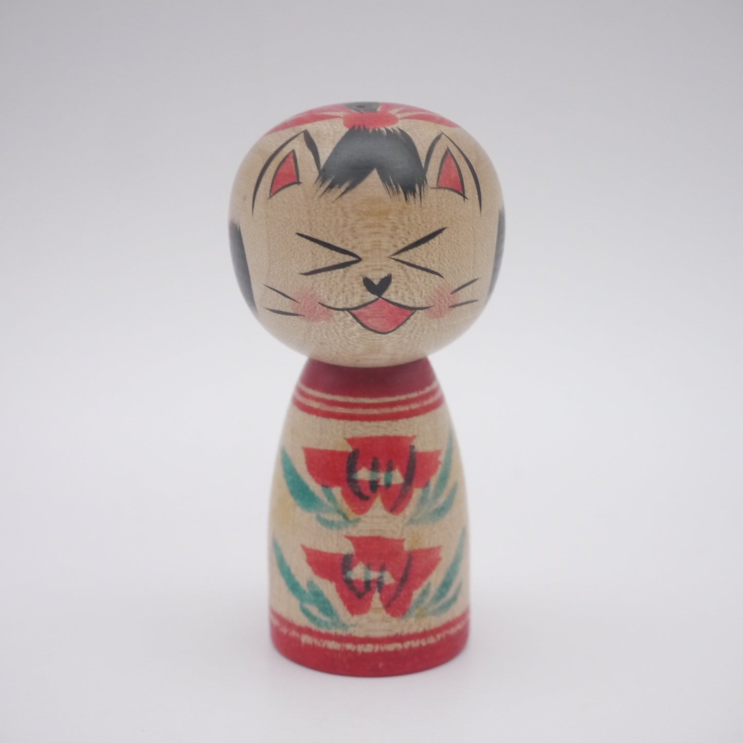 Kokeshi doll by Naomi Umeki Cat
