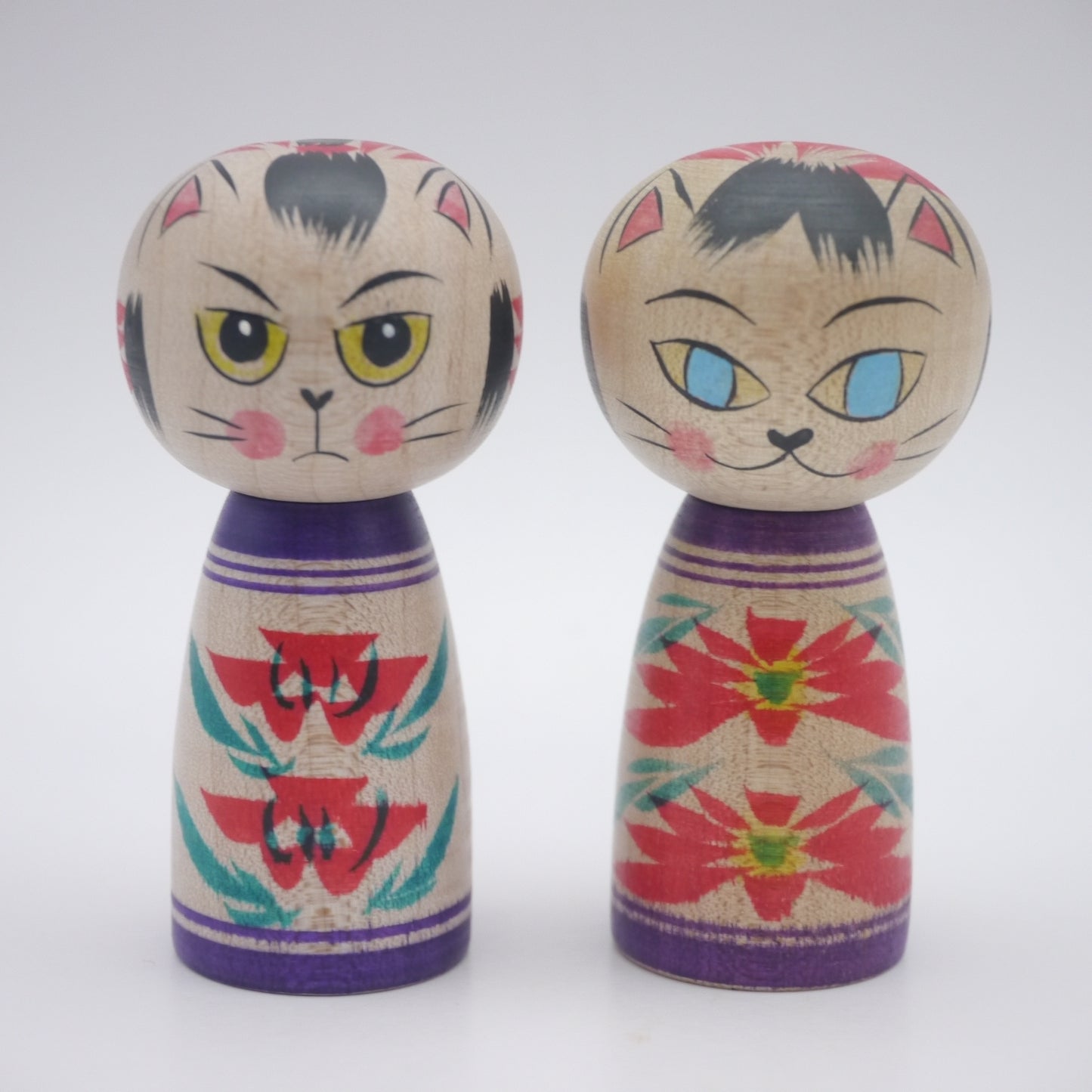 Kokeshi doll by Naomi Umeki Cat