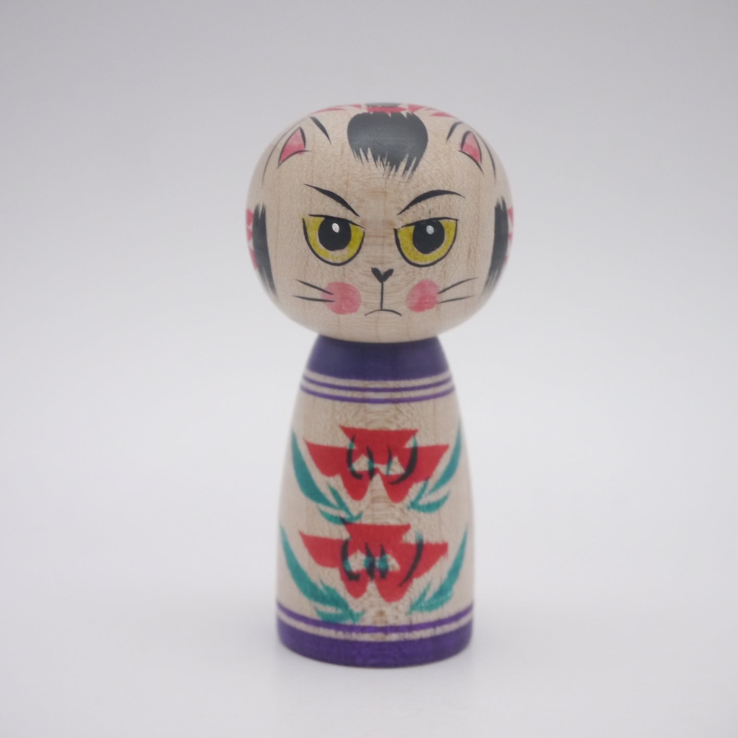 Kokeshi doll by Naomi Umeki Cat