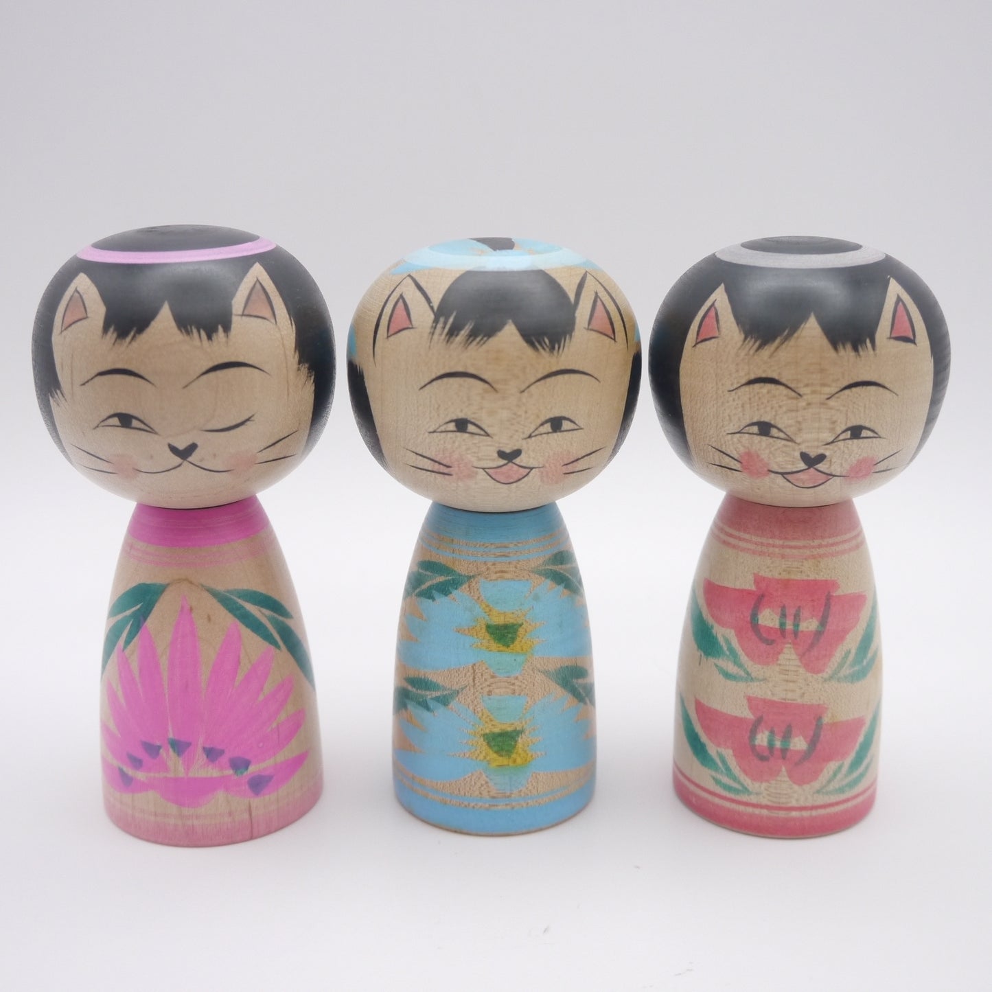 Kokeshi doll by Naomi Umeki Cat