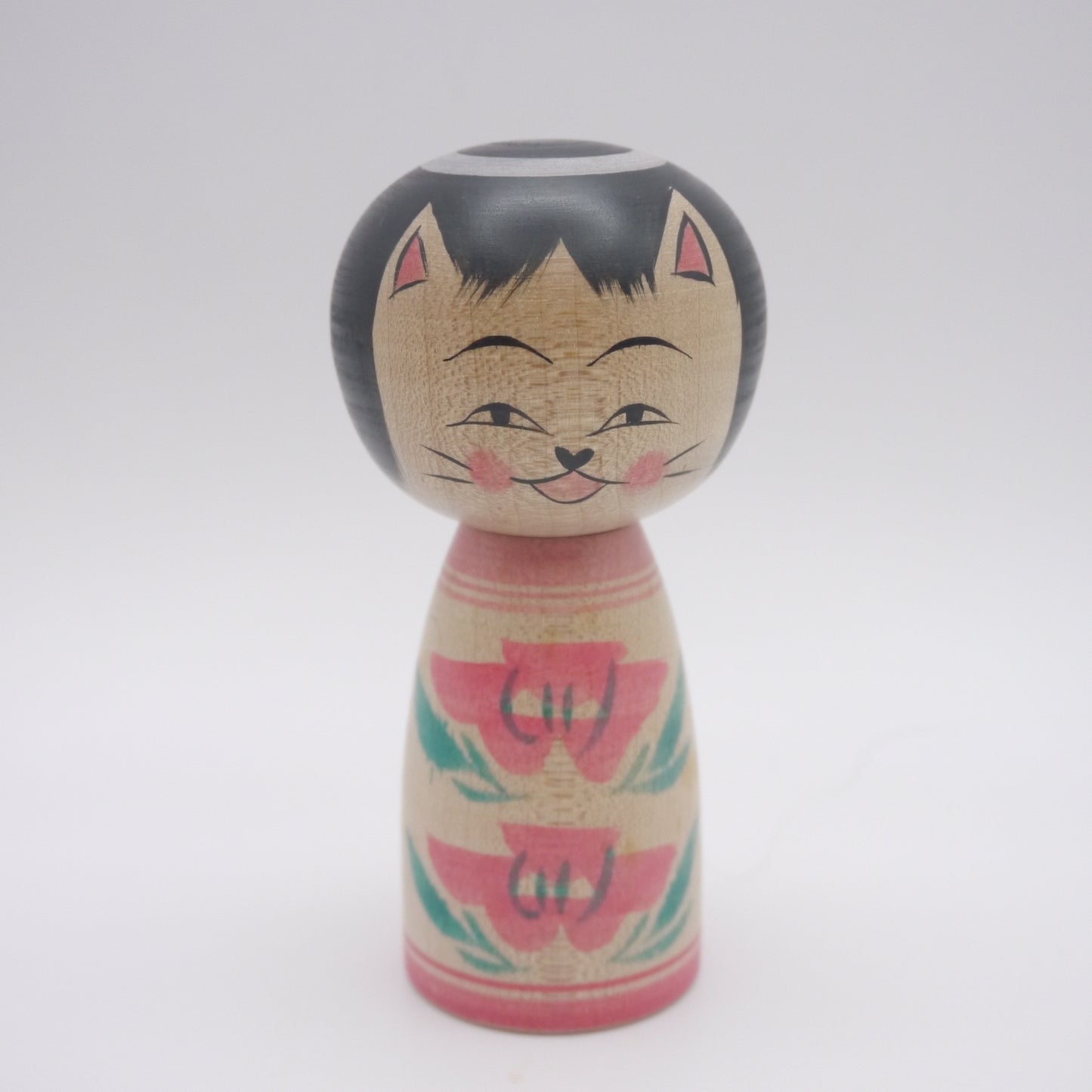 Kokeshi doll by Naomi Umeki Cat