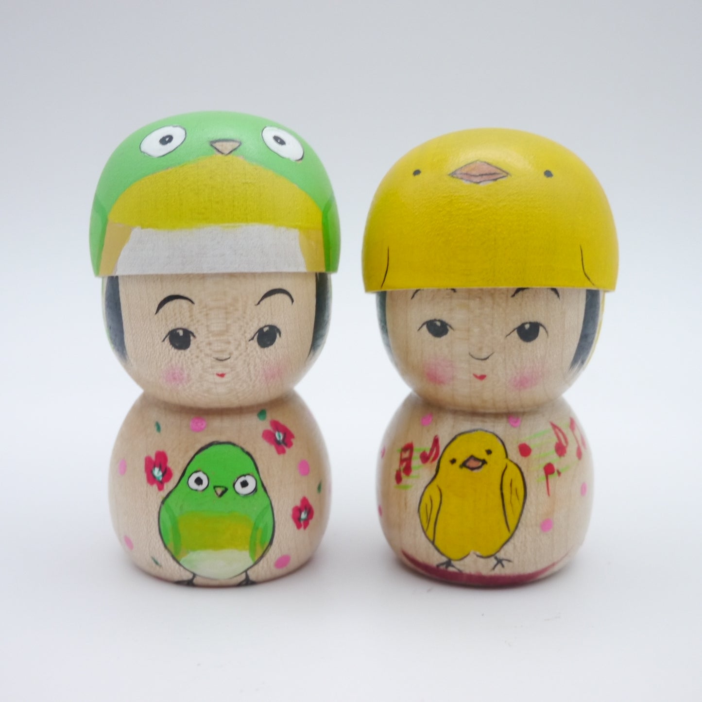 Kokeshi doll by Kikuhiro Shida Bird