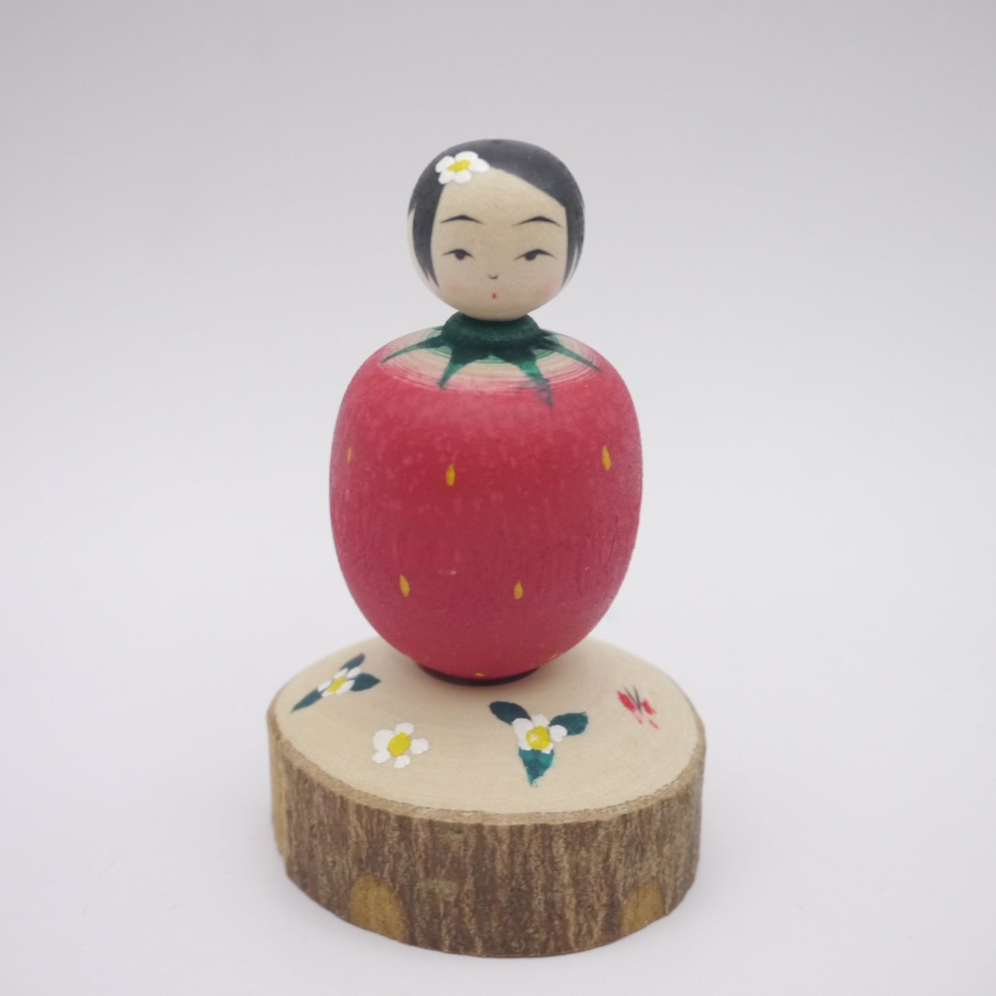 Kokeshi doll by Yoshinobu Kakizawa Strawberry
