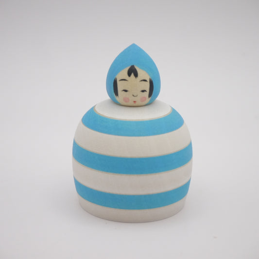 Kokeshi doll by Akira Suzuki Blue Cake