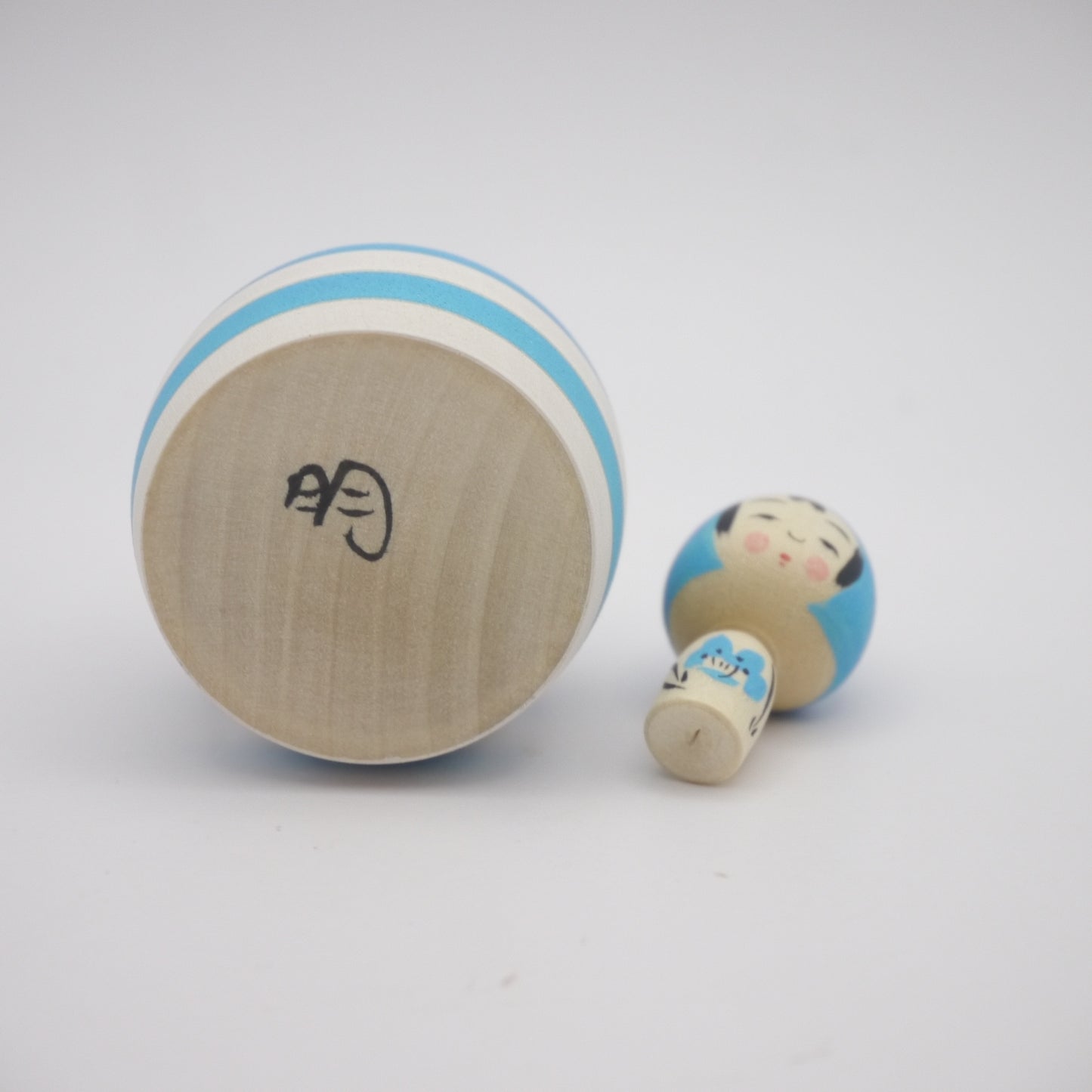 Kokeshi doll by Akira Suzuki Blue Cake