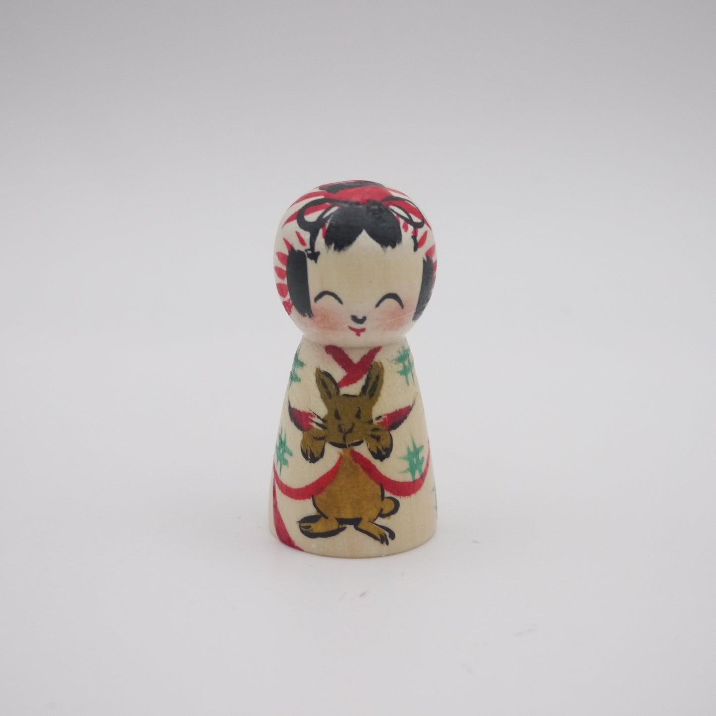Kokeshi doll by Rika Komatsu Rabit