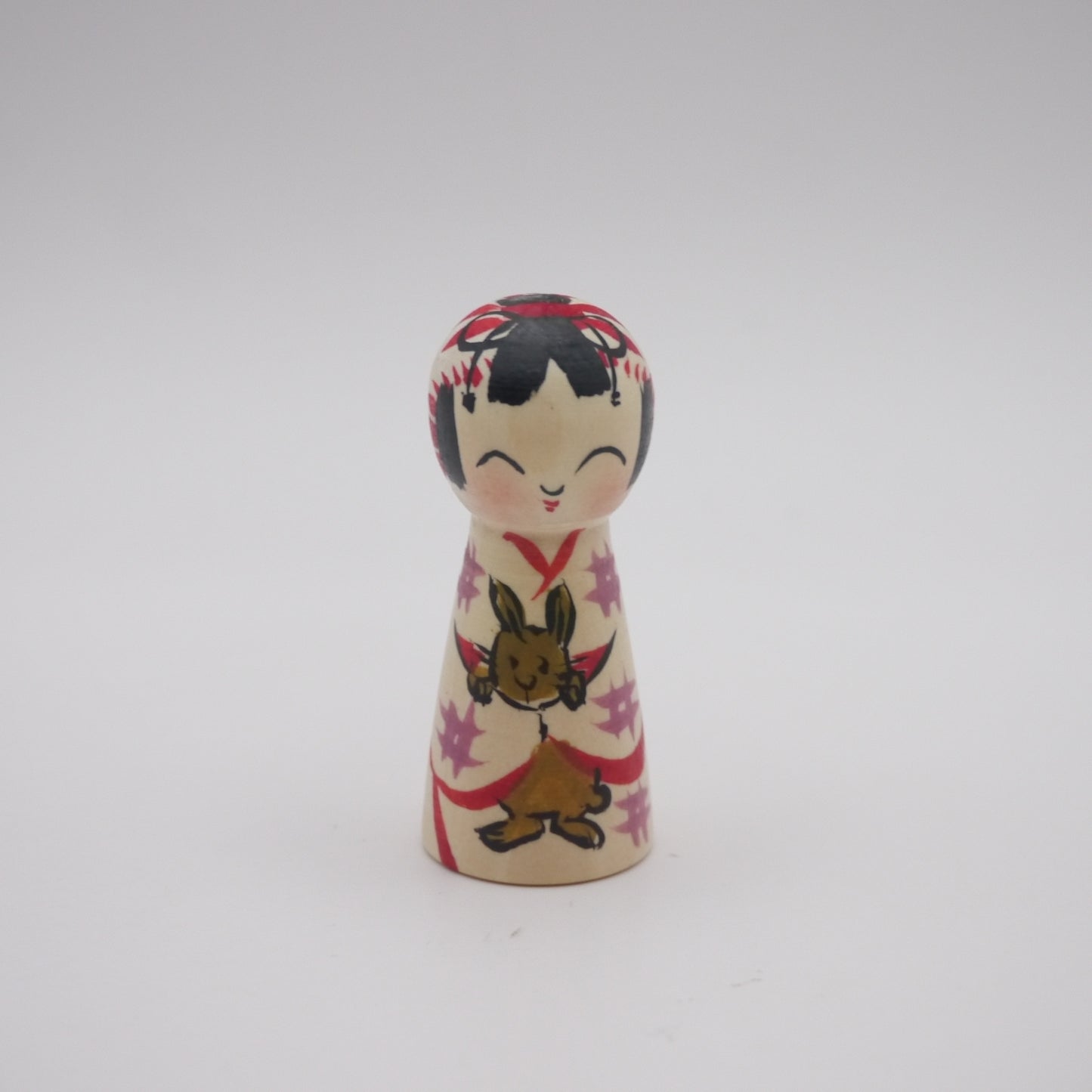 Kokeshi doll by Rika Komatsu Rabit