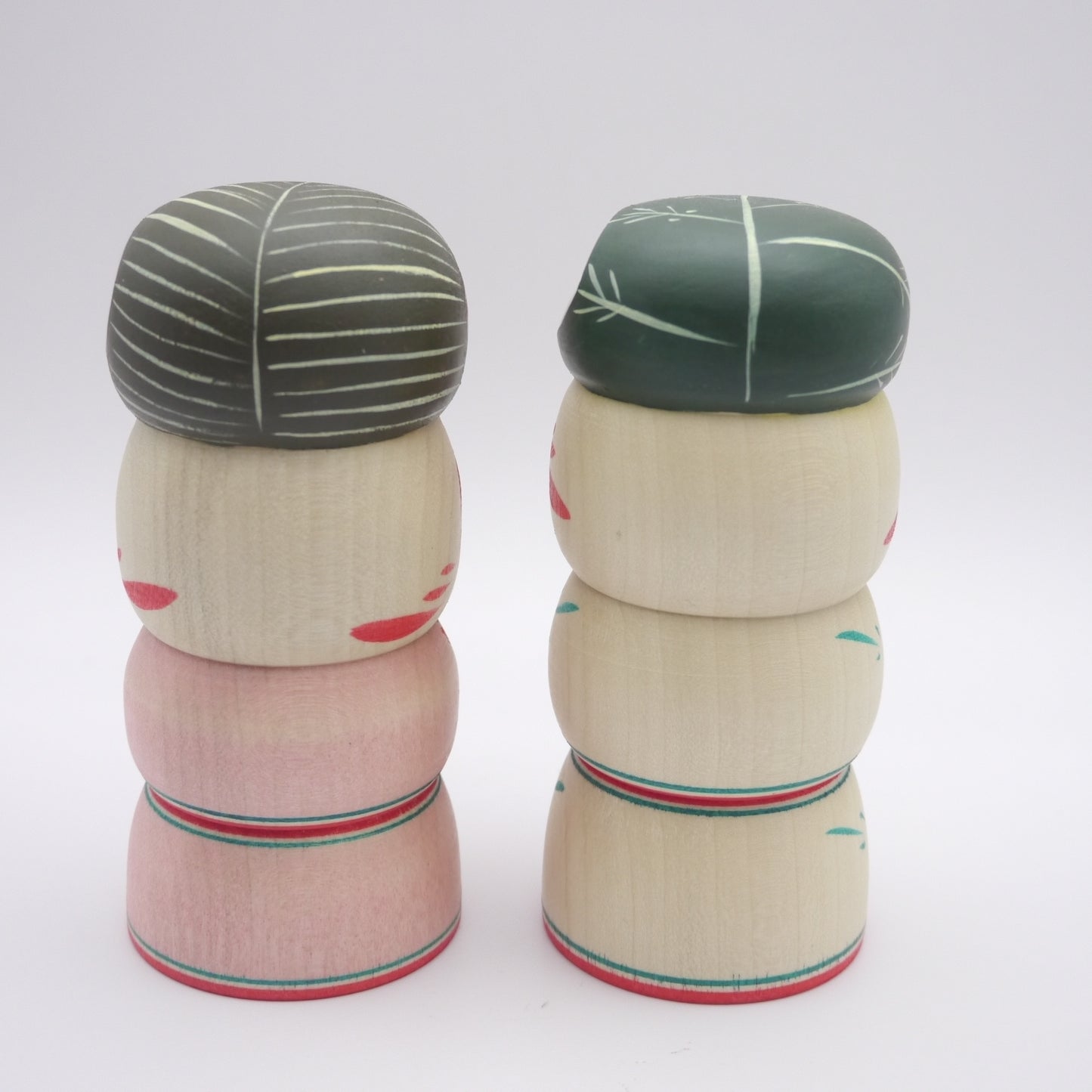 Kokeshi doll by Teruyuki Hiraga Sakura-mochi Kashiwa-mochi