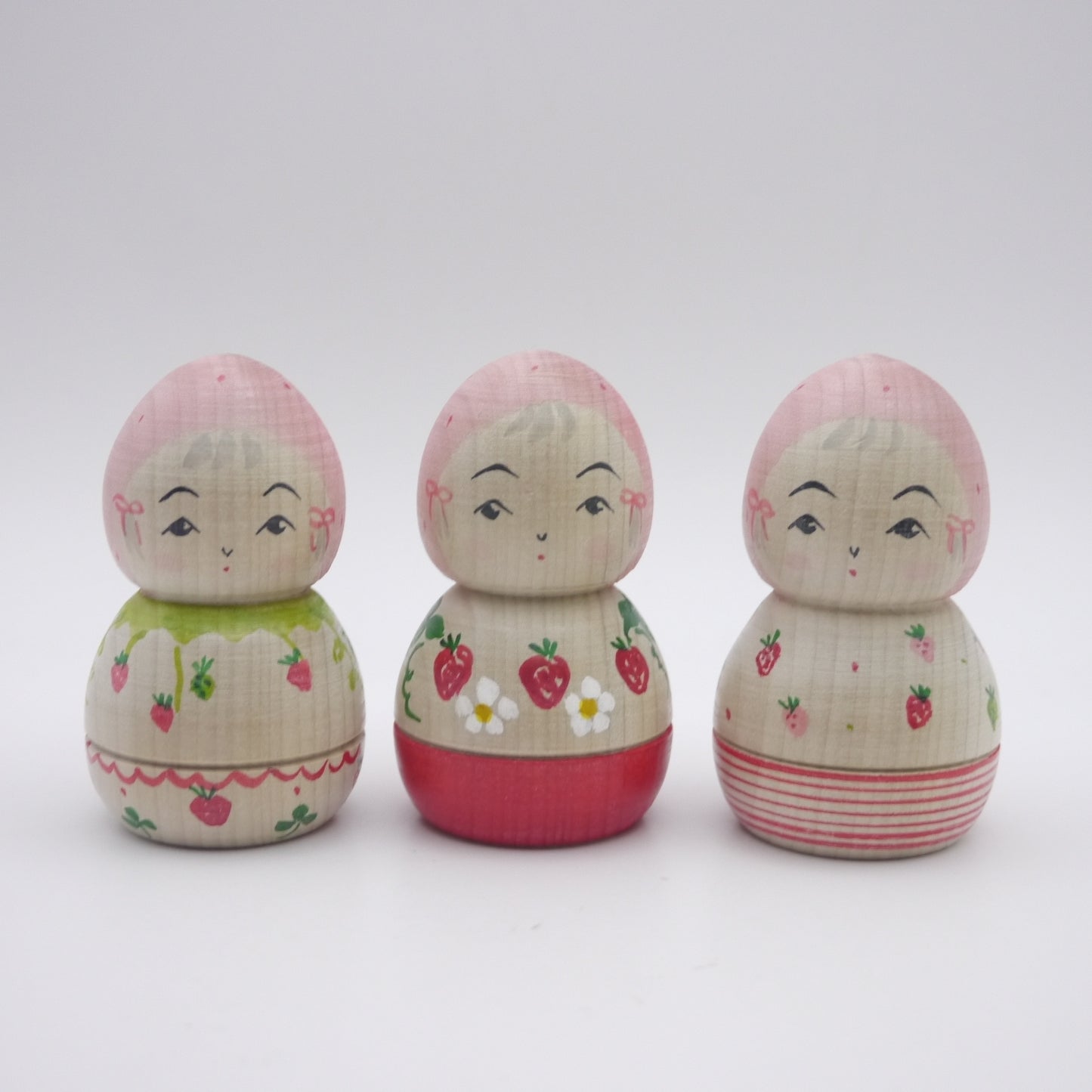 Kokeshi doll by Izumi Tayama Strawberry